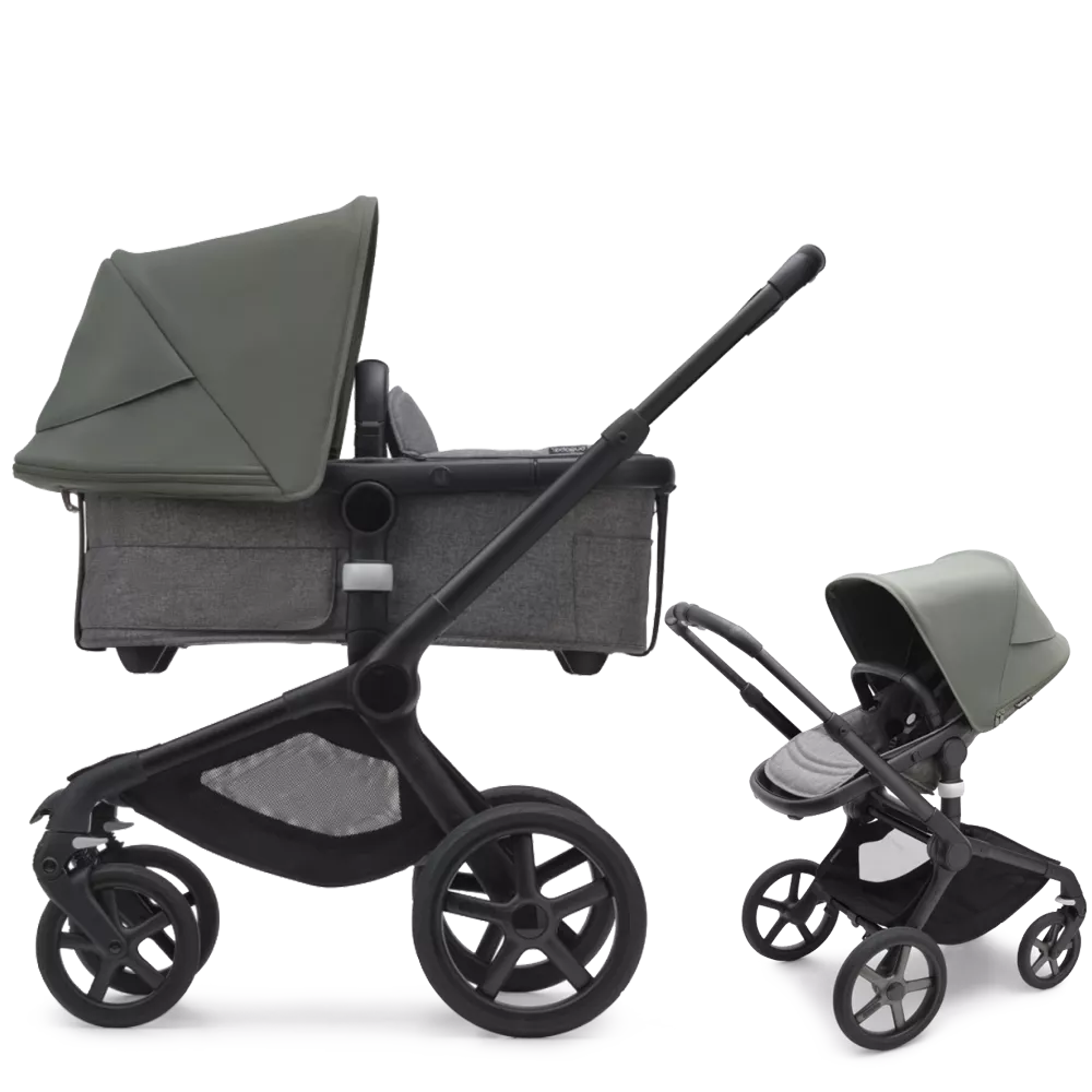 Bugaboo Fox 5 - 2w1 | Black-Grey Melange-Forest Green