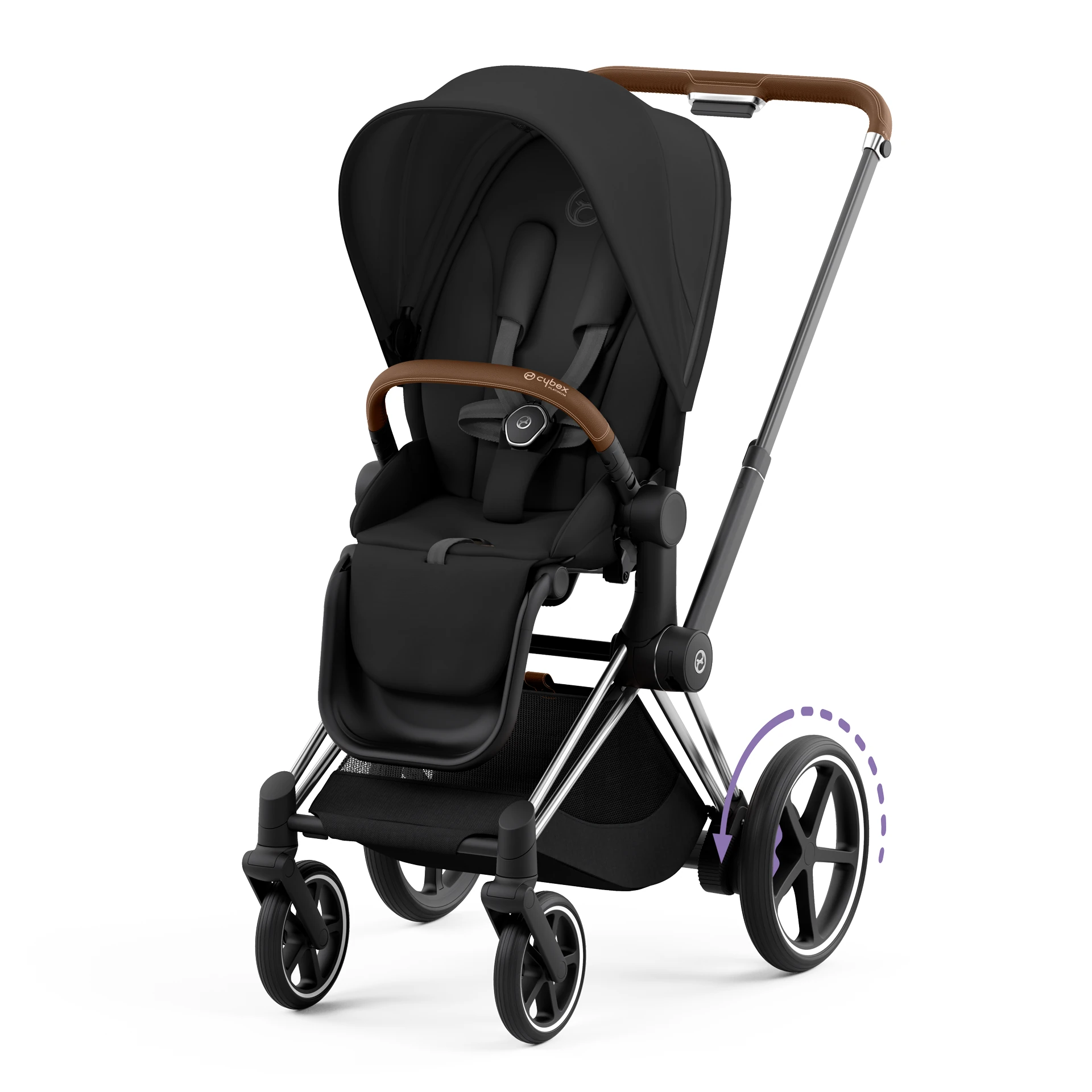 Cybex e-Priam 4.0 - 2w1 | Sepia Black (Chrome Brown Frame)