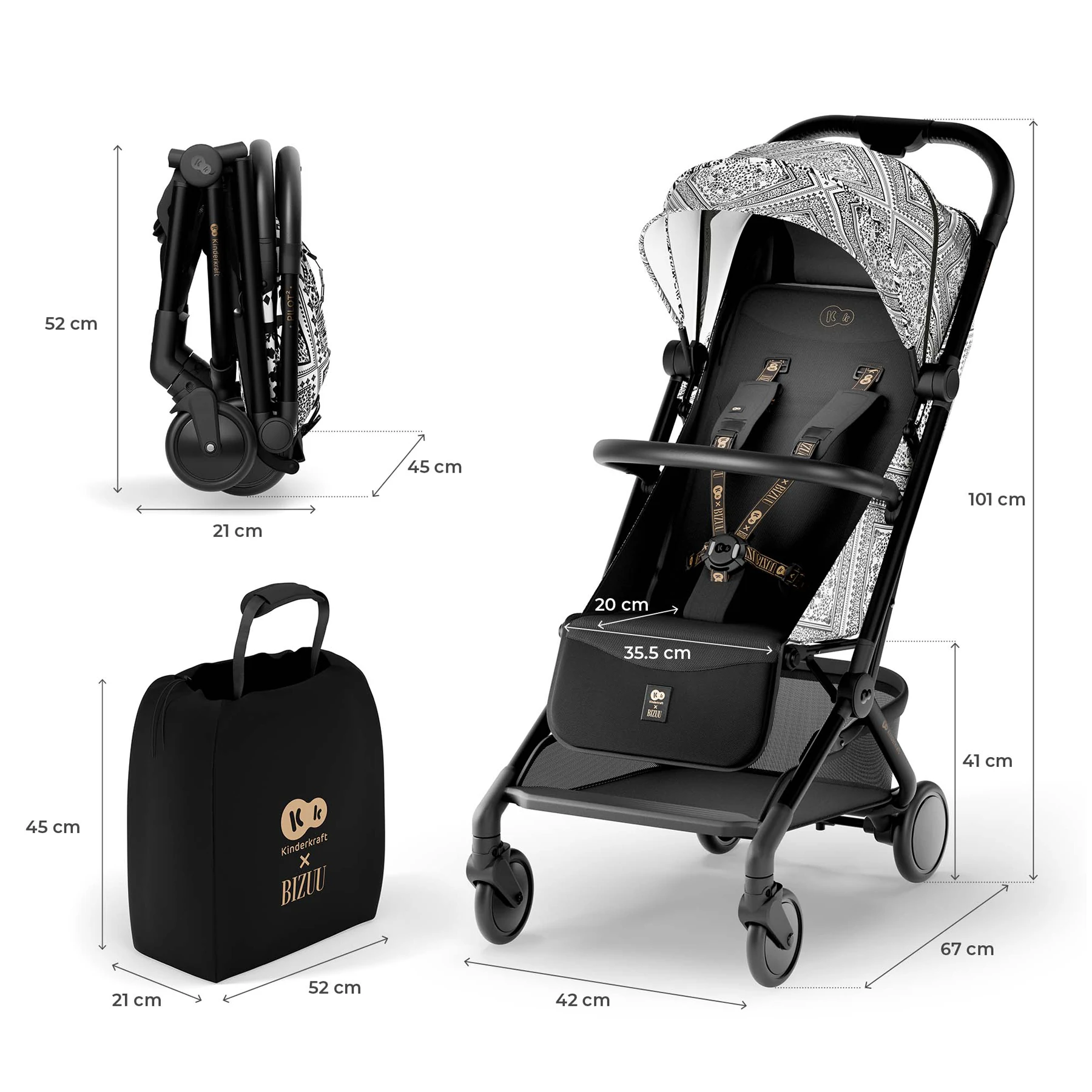 Kinderkraft Pilot 2 | Lunar Black (Kinderkraft x Bizuu) Kinderkraft Pilot 2 | Lunar Black (Kinderkraft x Bizuu)