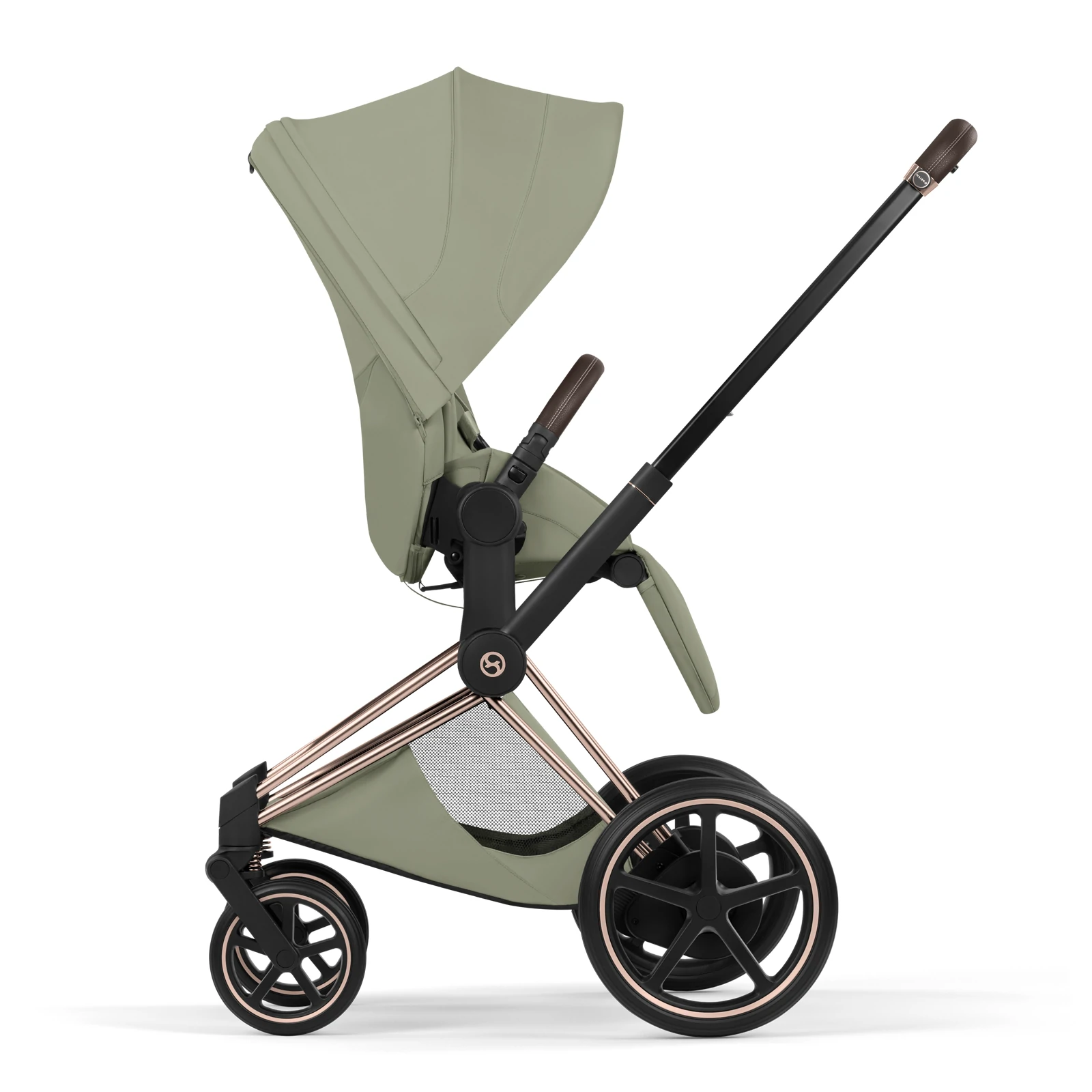 Cybex e-Priam 5.0 - wózek 2w1 | Sage Green - Rosegold (Style)