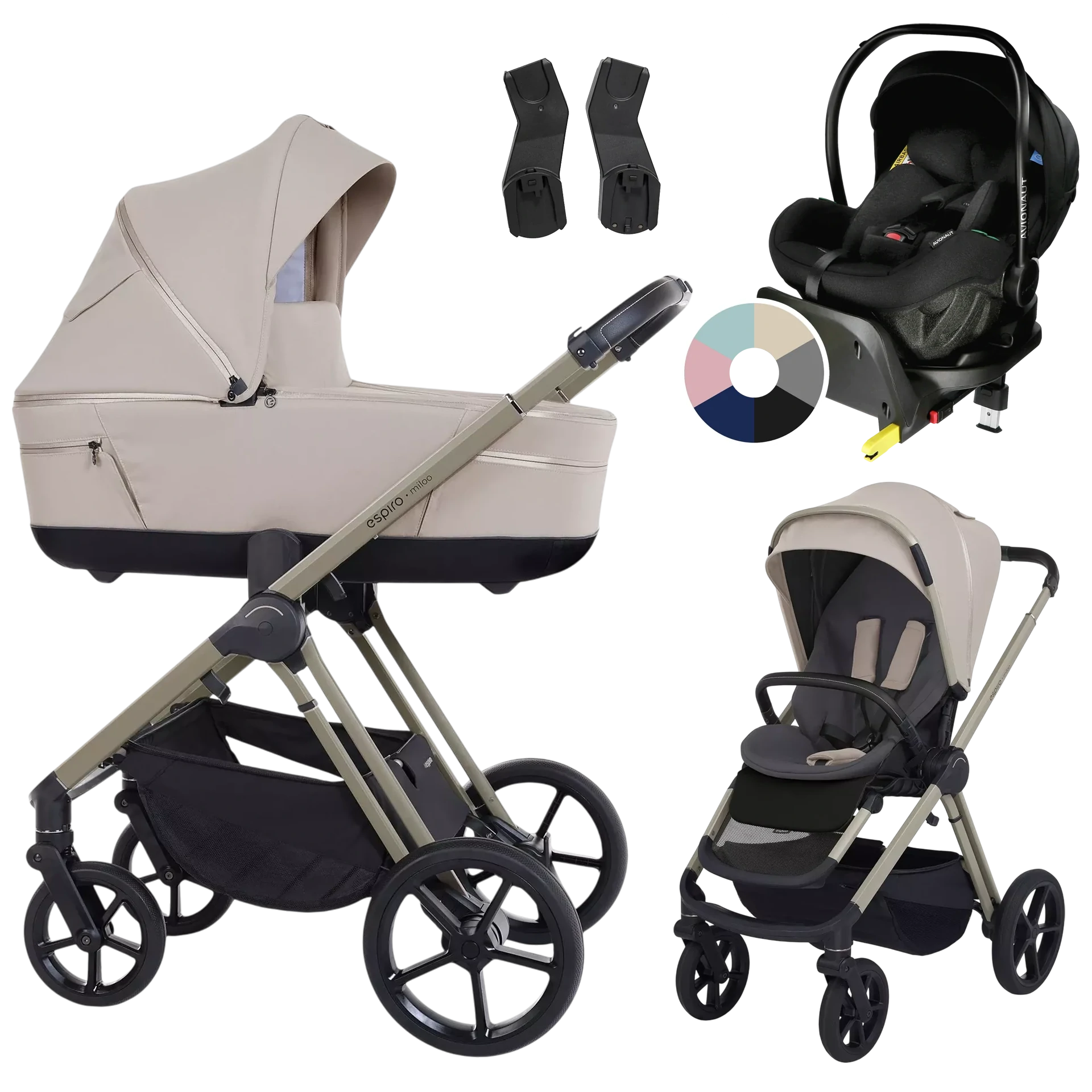 Espiro Miloo + Avionaut Pixel Pro 2.0 C + baza IQ Orbit +GRATIS - 4w1 | 219 White Pearl