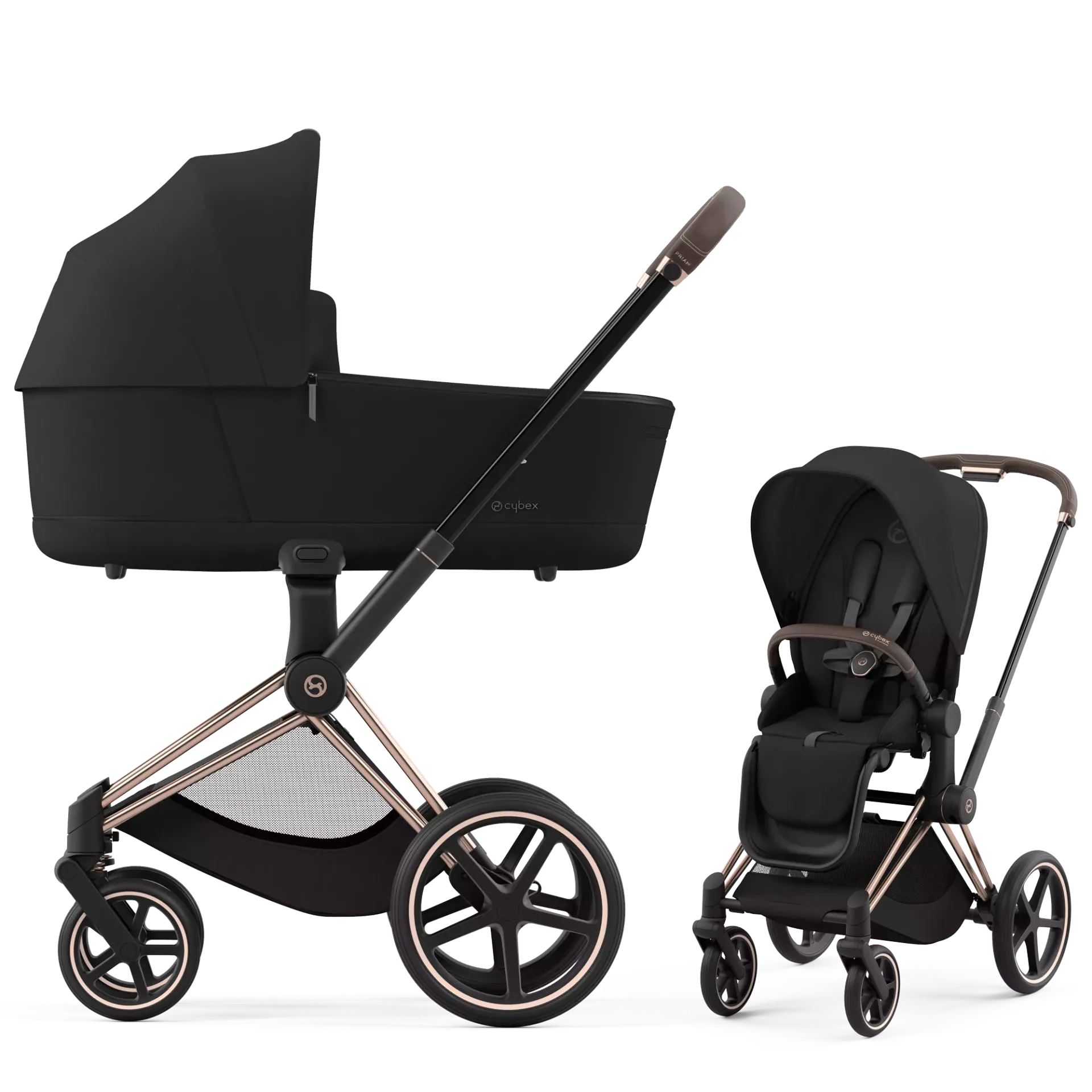 Cybex Priam 4.0 - 2w1 | Sepia Black (Rosegold Frame)