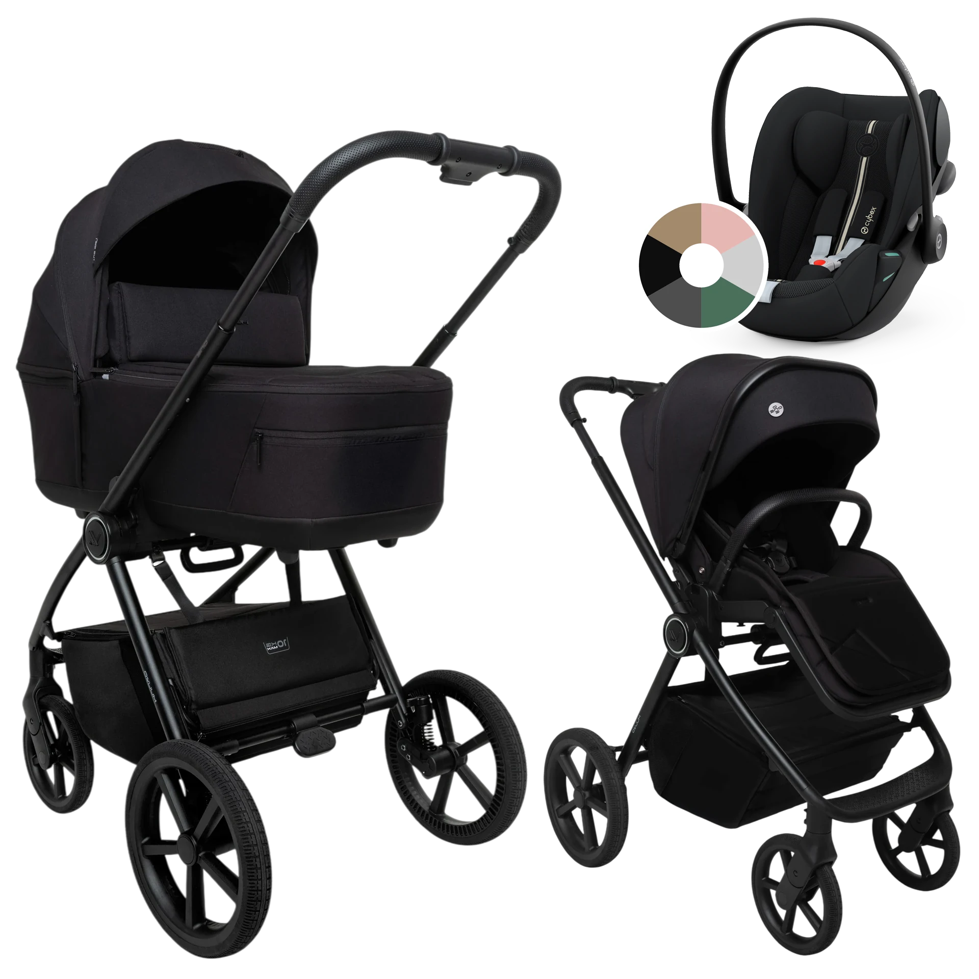Muuvo One + Cybex Cloud G i-Size +GRATIS - 3w1 | Negro