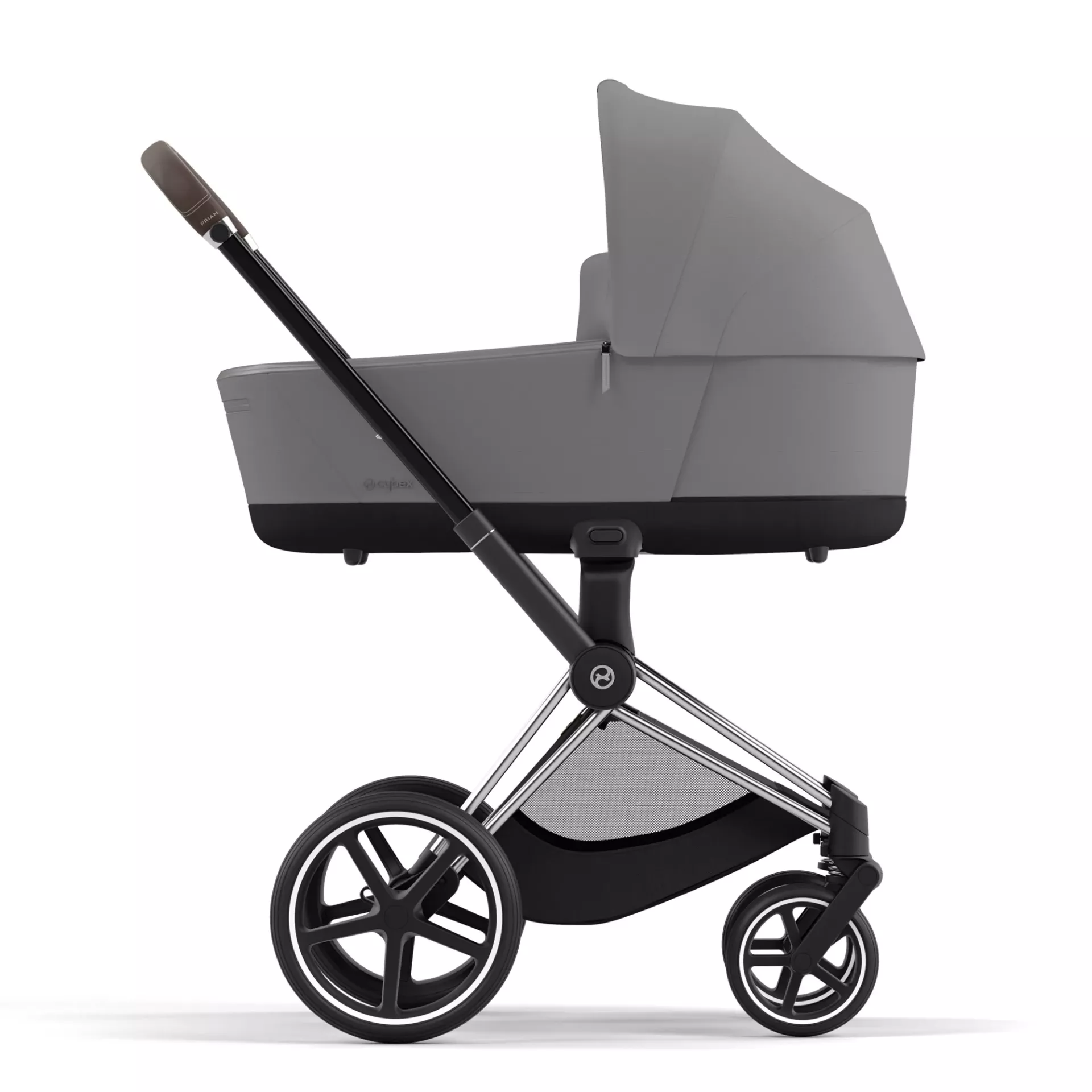 Cybex Priam 4.0 - 2w1 | Mirage Grey (Chrome Brown Frame) Cybex Priam 4.0 - 2w1 | Mirage Grey (Chrome Brown Frame)