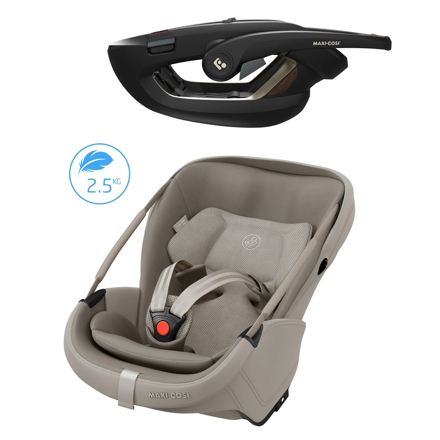 Maxi-Cosi Coral Slide Pro + baza FamilyFix Slide Pro | Sapphire Sand