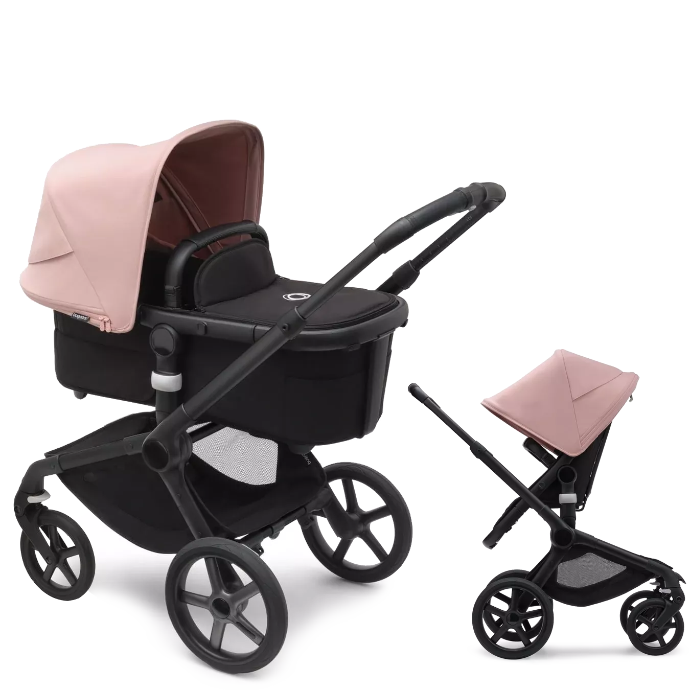 Bugaboo Fox 5 - 2w1 | Black-Midnight Black-Morning Pink