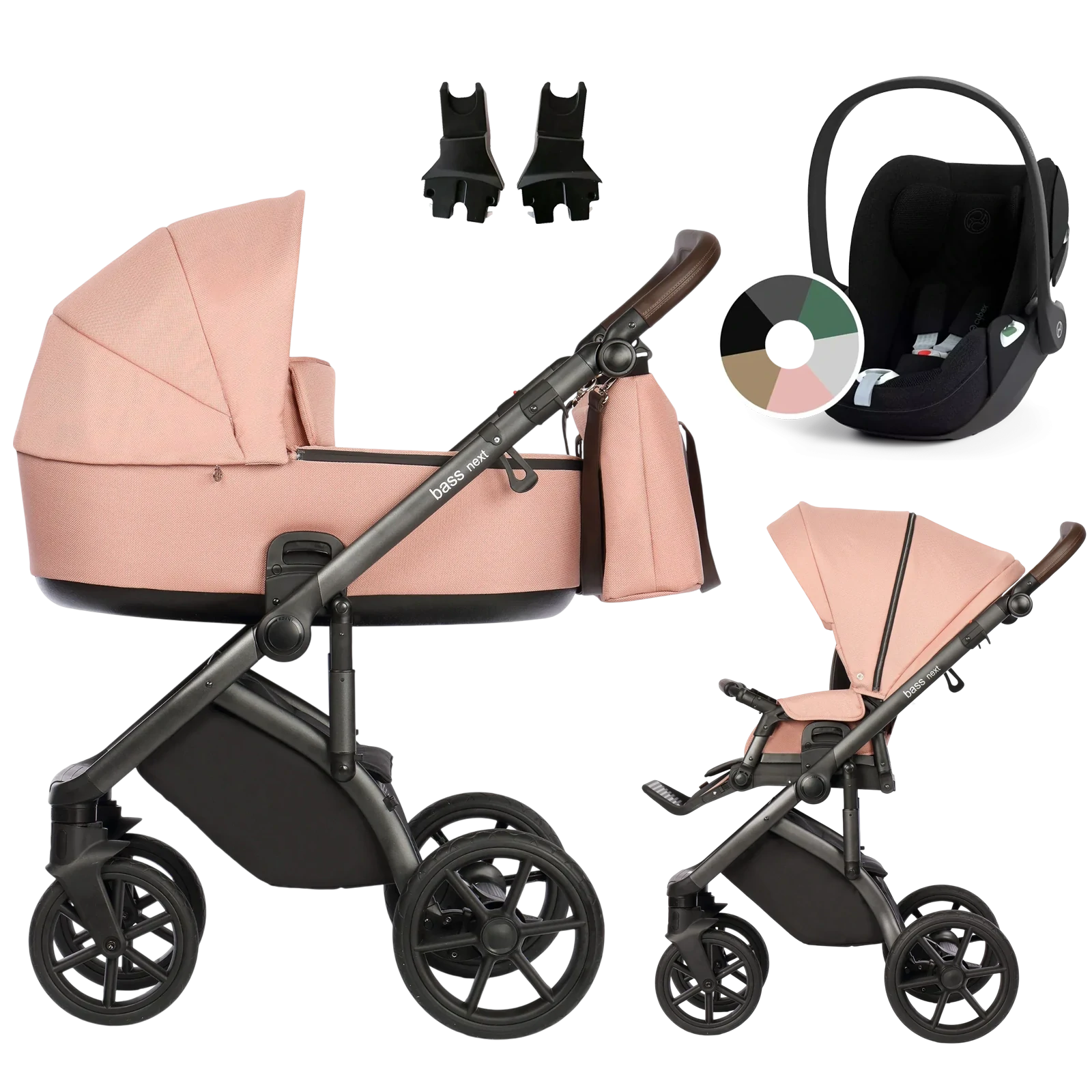 Roan Bass Next + Cybex Cloud T i-Size +GRATIS - 3w1 | Rosy Mood