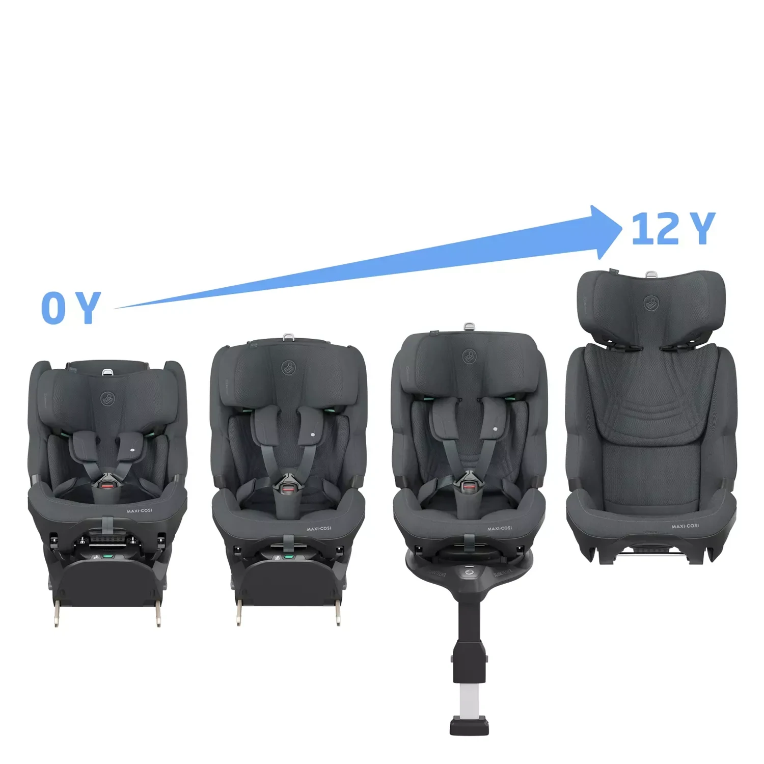 Maxi-Cosi Pearl XL Slide Pro | Authentic Graphite