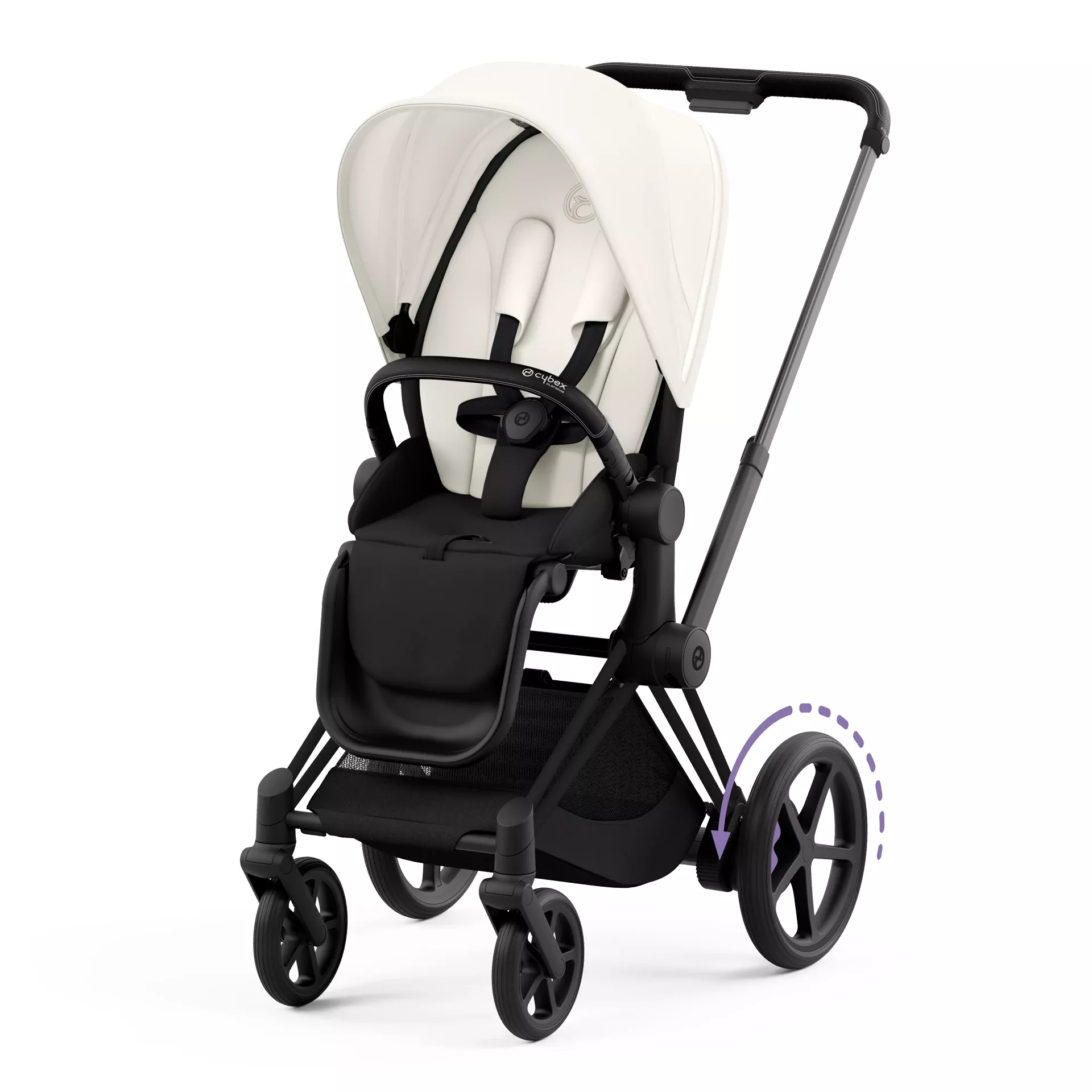 Cybex e-Priam 4.0 - 2w1 | Off White (Matt Black Frame)