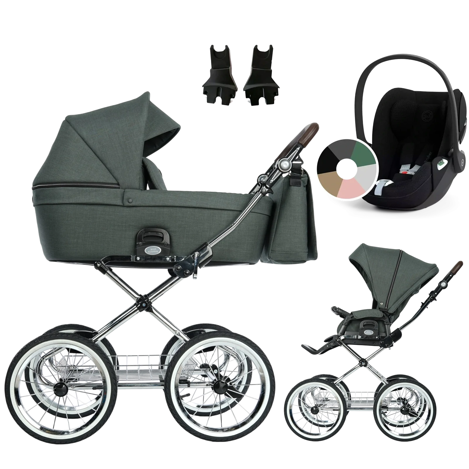 Roan Coss Classic + Cybex Cloud T i-Size +GRATIS - 3w1 | Night Green
