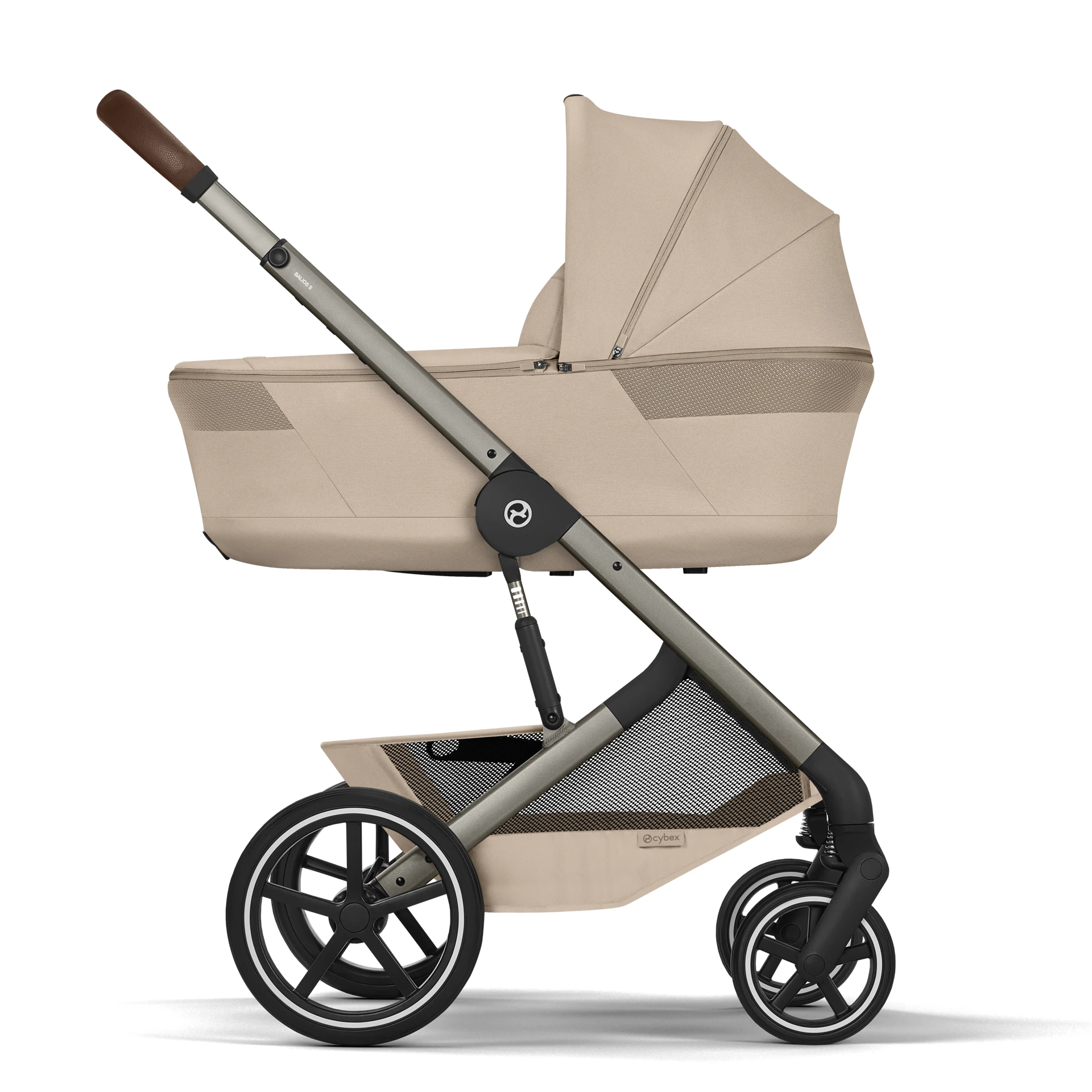 Cybex Balios S Lux Fold - 2w1 ze składaną gondolą | Almond Beige