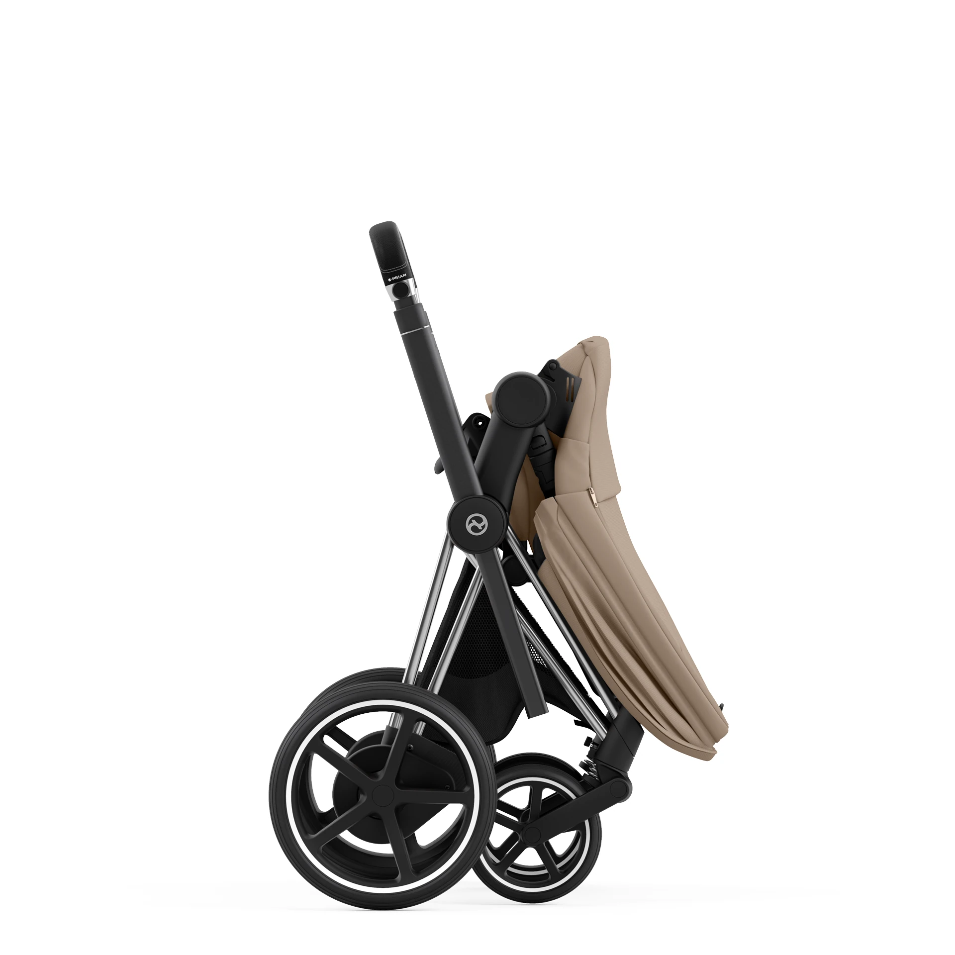 Cybex e-Priam 4.0 - 2w1 | Cozy Beige (Chrome Black Frame) Cybex e-Priam 4.0 - 2w1 | Cozy Beige (Chrome Black Frame)