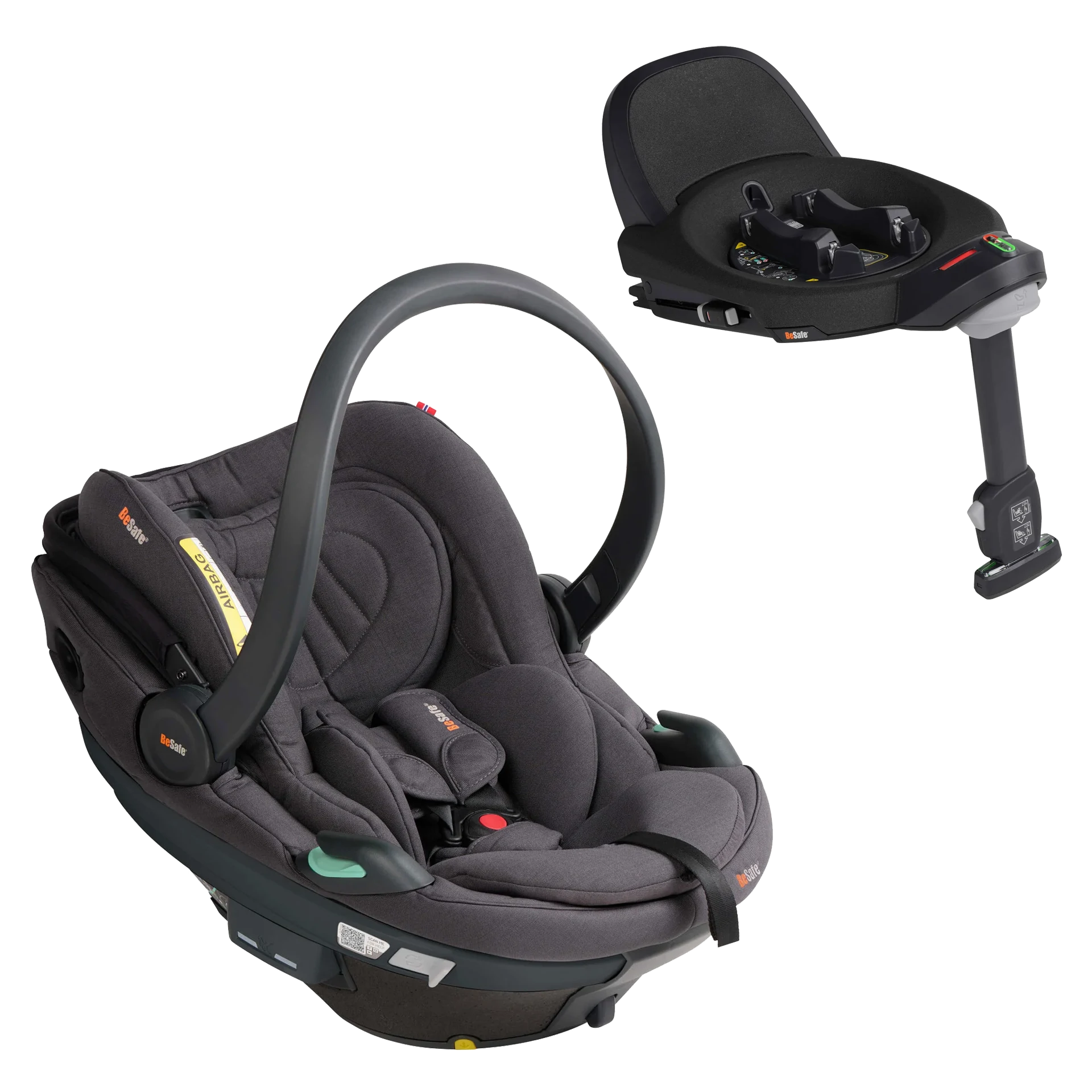 BeSafe Go Beyond 2 + baza Beyond | Dark Grey Melange