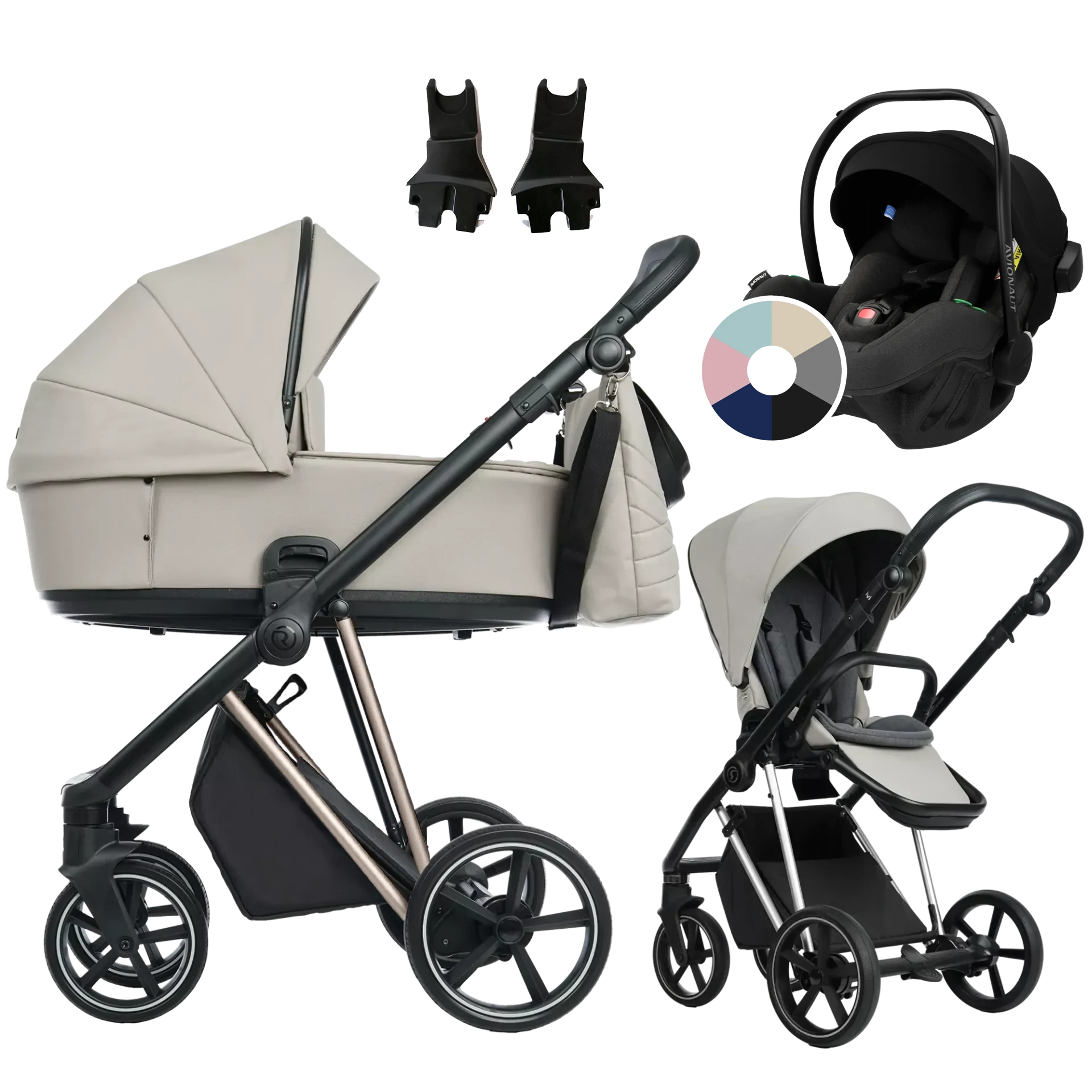 Roan Ivi 2.0 + Avionaut Pixel Pro 2.0 C +GRATIS - 3w1 | Sesame Champagne