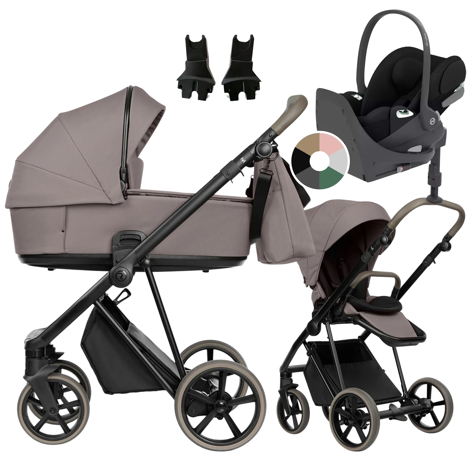 Roan Ivi 2.0 Vintage + Cybex Cloud T + baza T + GRATIS - 4w1 | Cocoa Cream