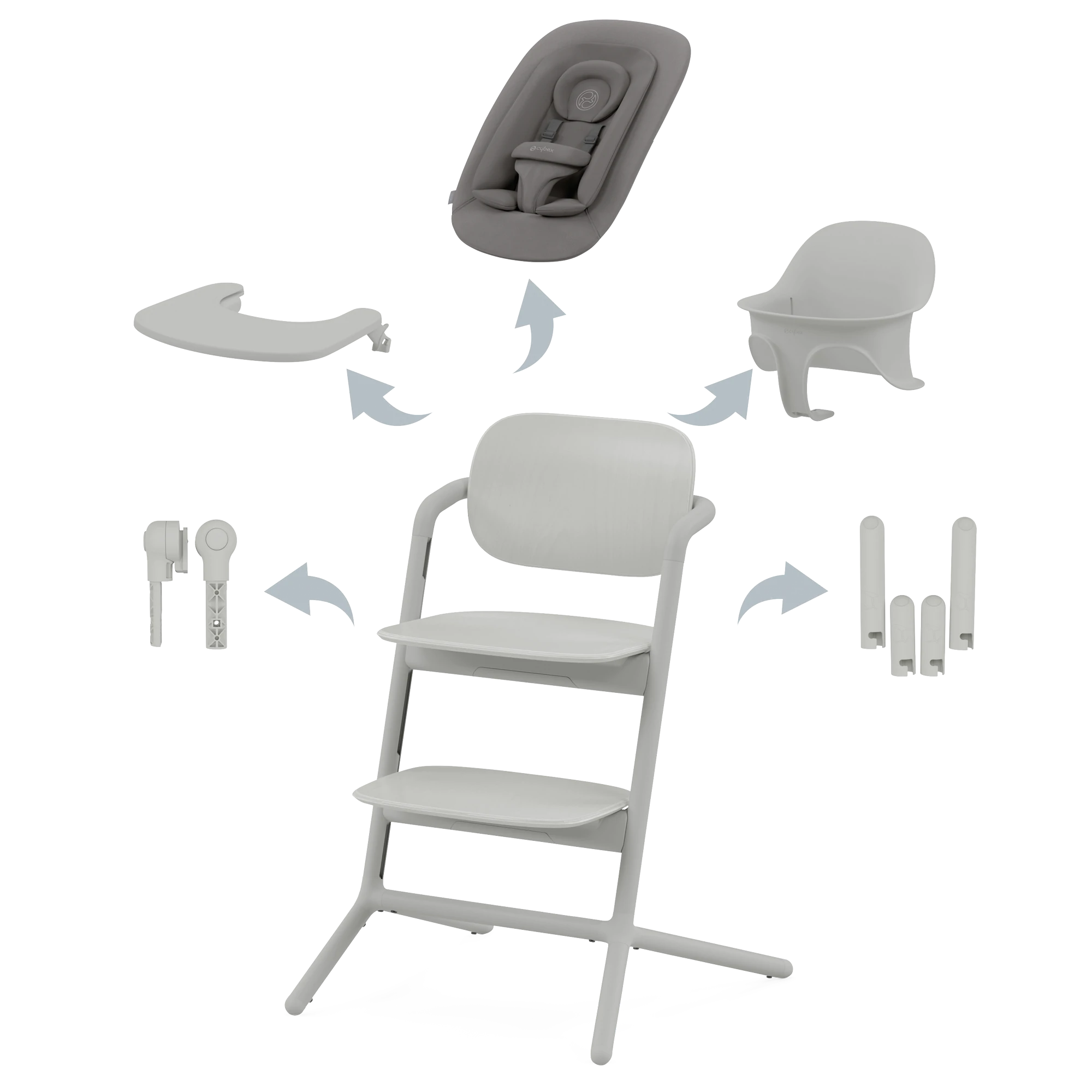 Cybex Lemo - zestaw 4w1 | Suede Grey