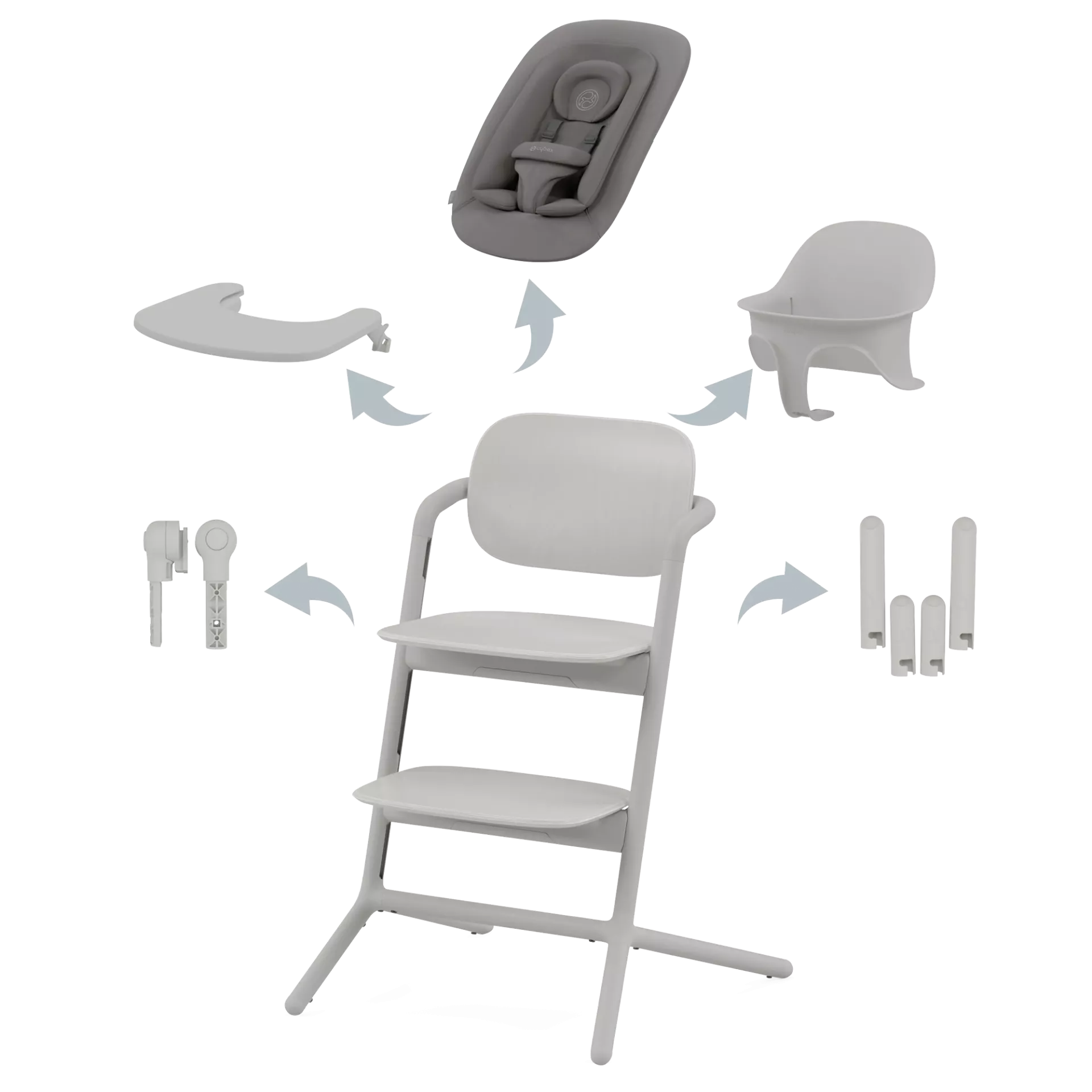 Cybex Lemo - zestaw 4w1 | Suede Grey