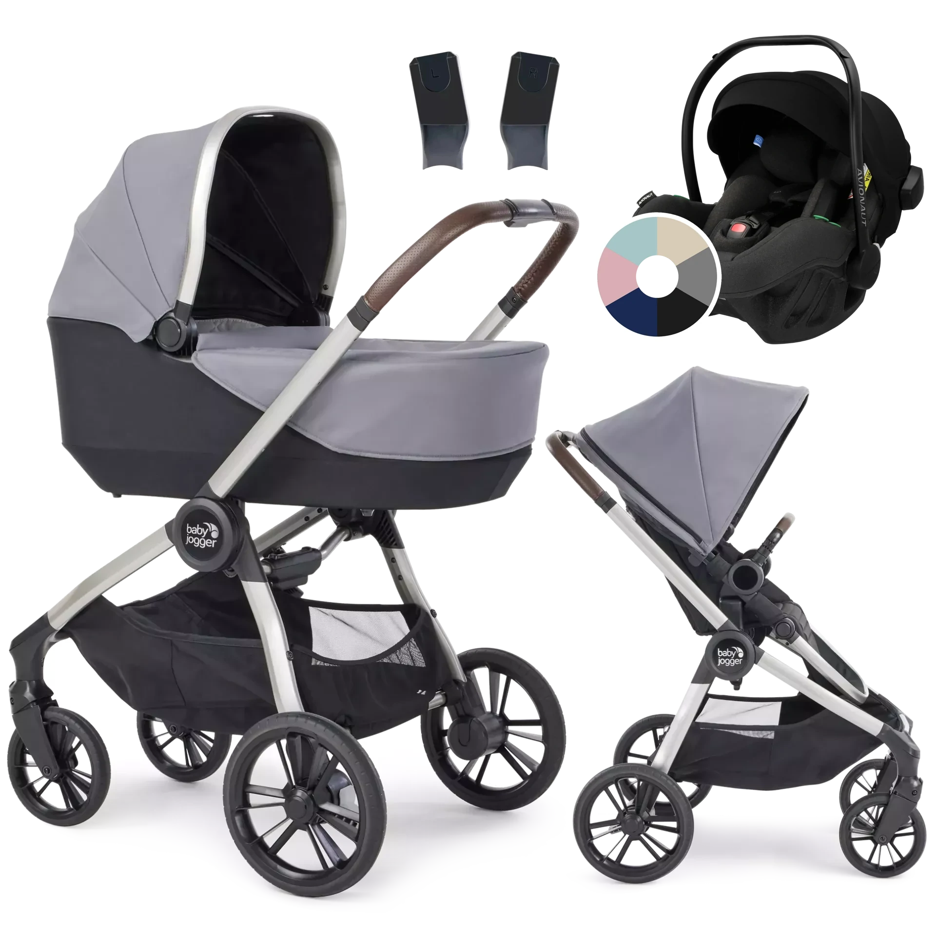 Baby Jogger City Sights + Avionaut Pixel Pro 2.0 C +GRATIS - 3w1 | Dark Slate