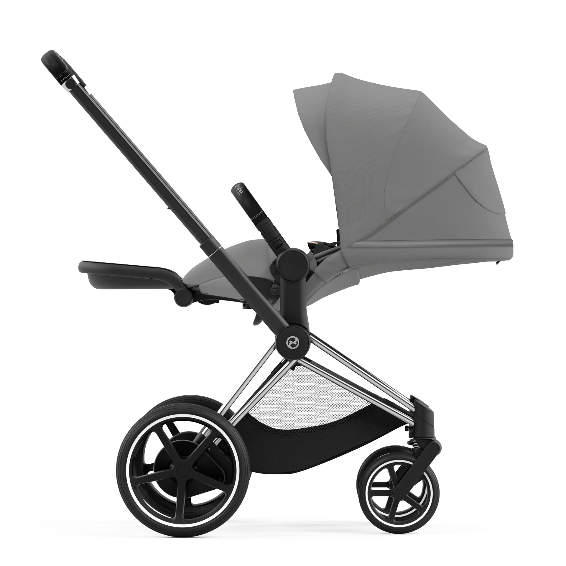 Cybex e-Priam 4.0 - 2w1 | Mirage Grey (Chrome Black Frame) Cybex e-Priam 4.0 - 2w1 | Mirage Grey (Chrome Black Frame)