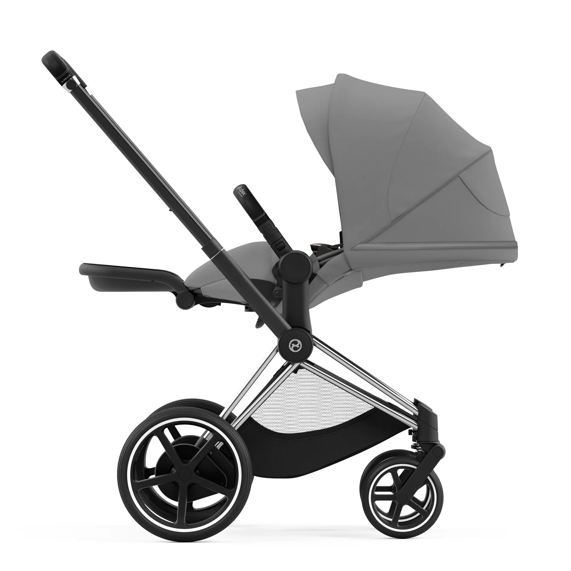 Cybex e-Priam 4.0 - 2w1 | Mirage Grey (Chrome Black Frame) Cybex e-Priam 4.0 - 2w1 | Mirage Grey (Chrome Black Frame)