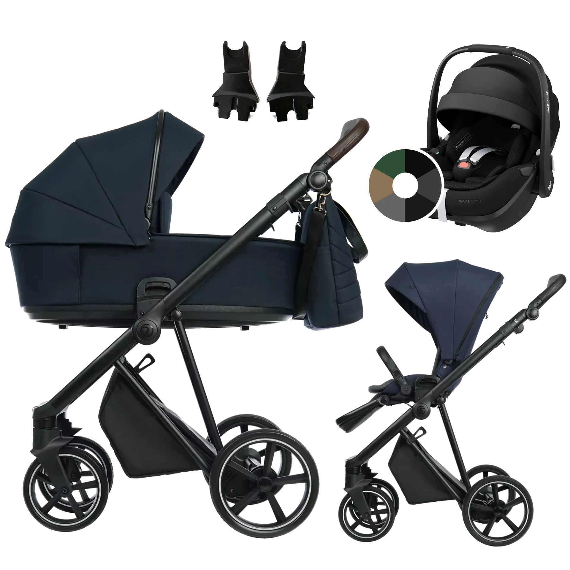 Roan Ivi 2.0 + Maxi-Cosi Pebble 360 Pro2 +GRATIS - 3w1 | Mystic Blue