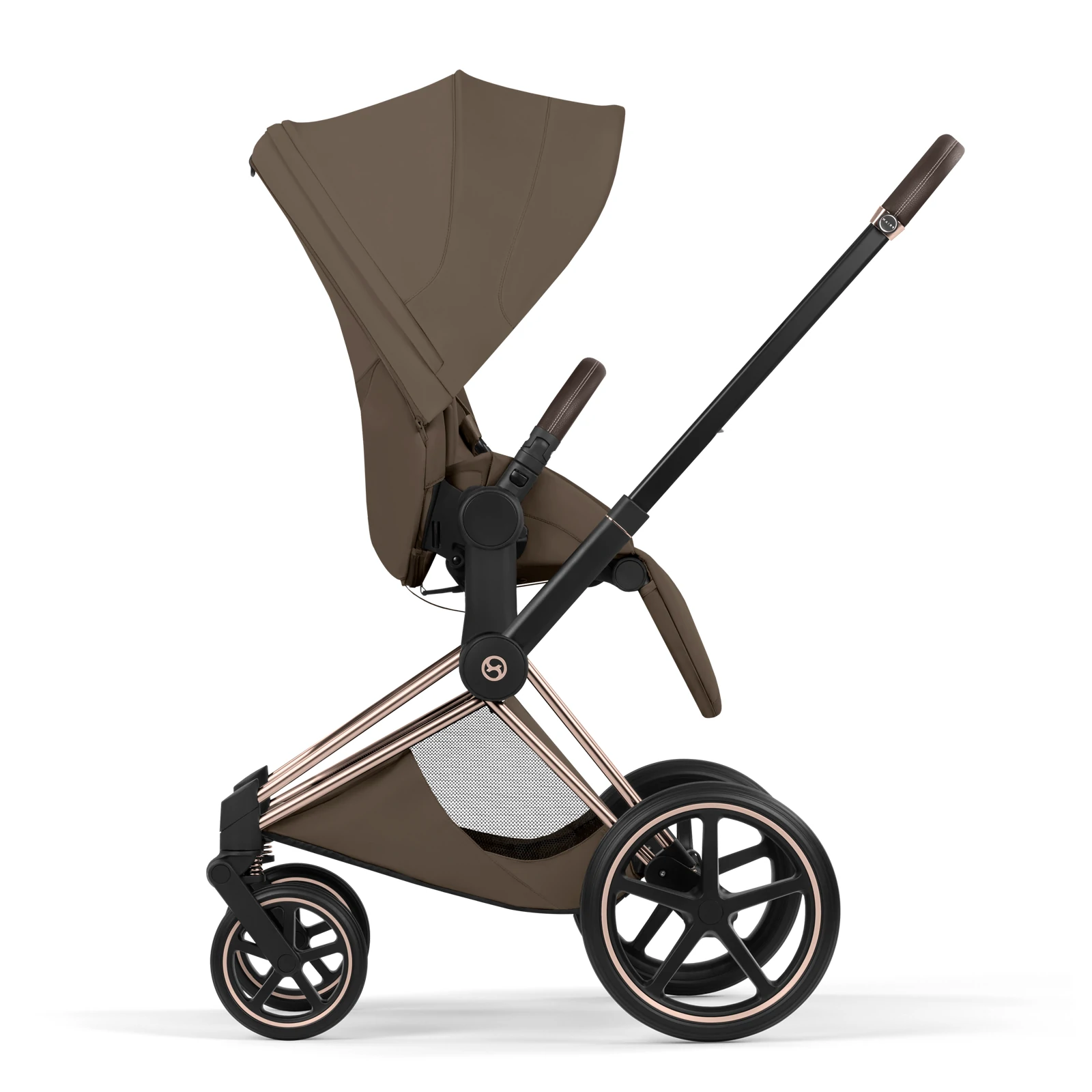 Cybex Priam 5.0 - wózek 4w1 | Coconut Brown - Rosegold (Style)