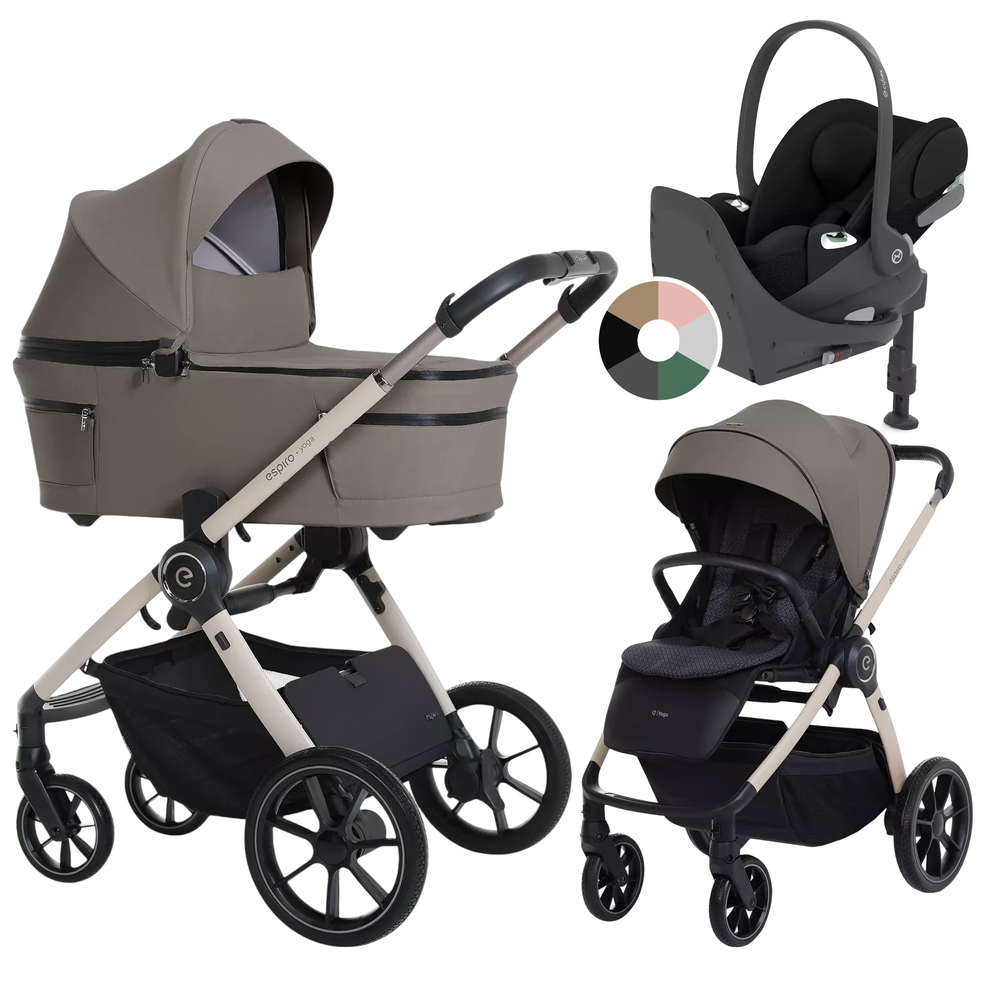 Espiro Yoga 2025 + Cybex Cloud T i-Size + baza T - 4w1 | 109 Meditation Breeze