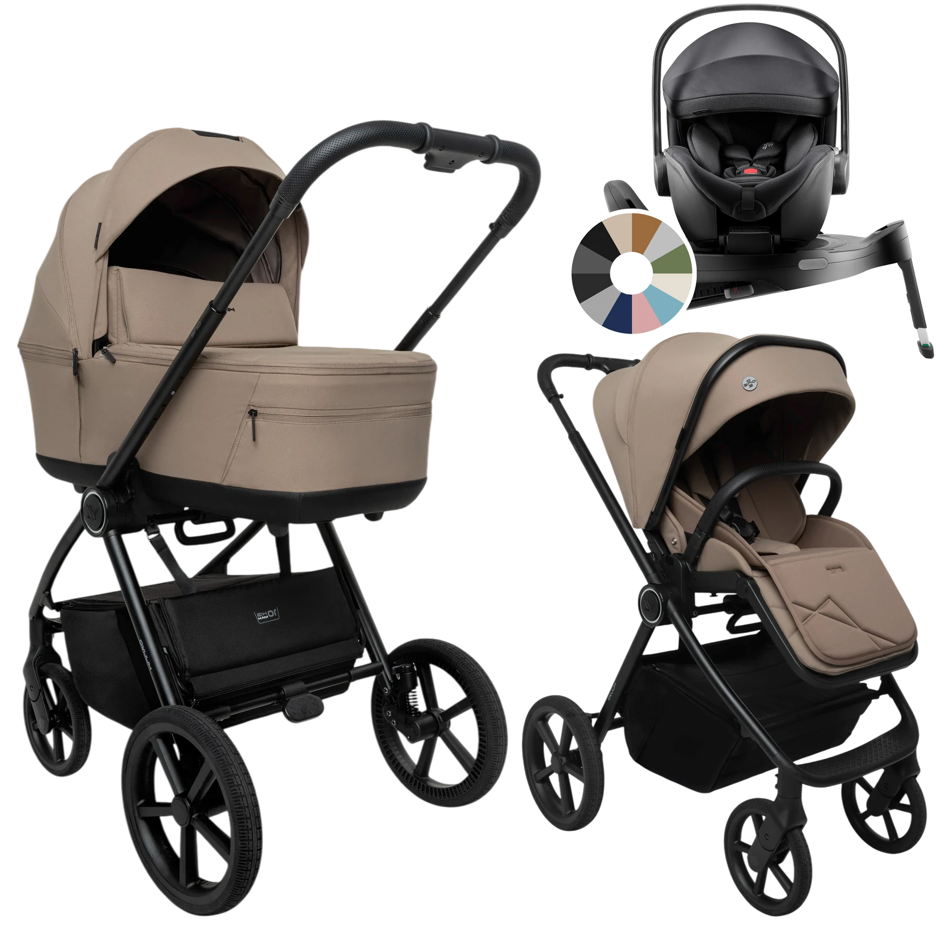 Muuvo One + Britax Römer Baby-Safe Pro + baza Vario 5Z +GRATIS - 4w1 | Praline
