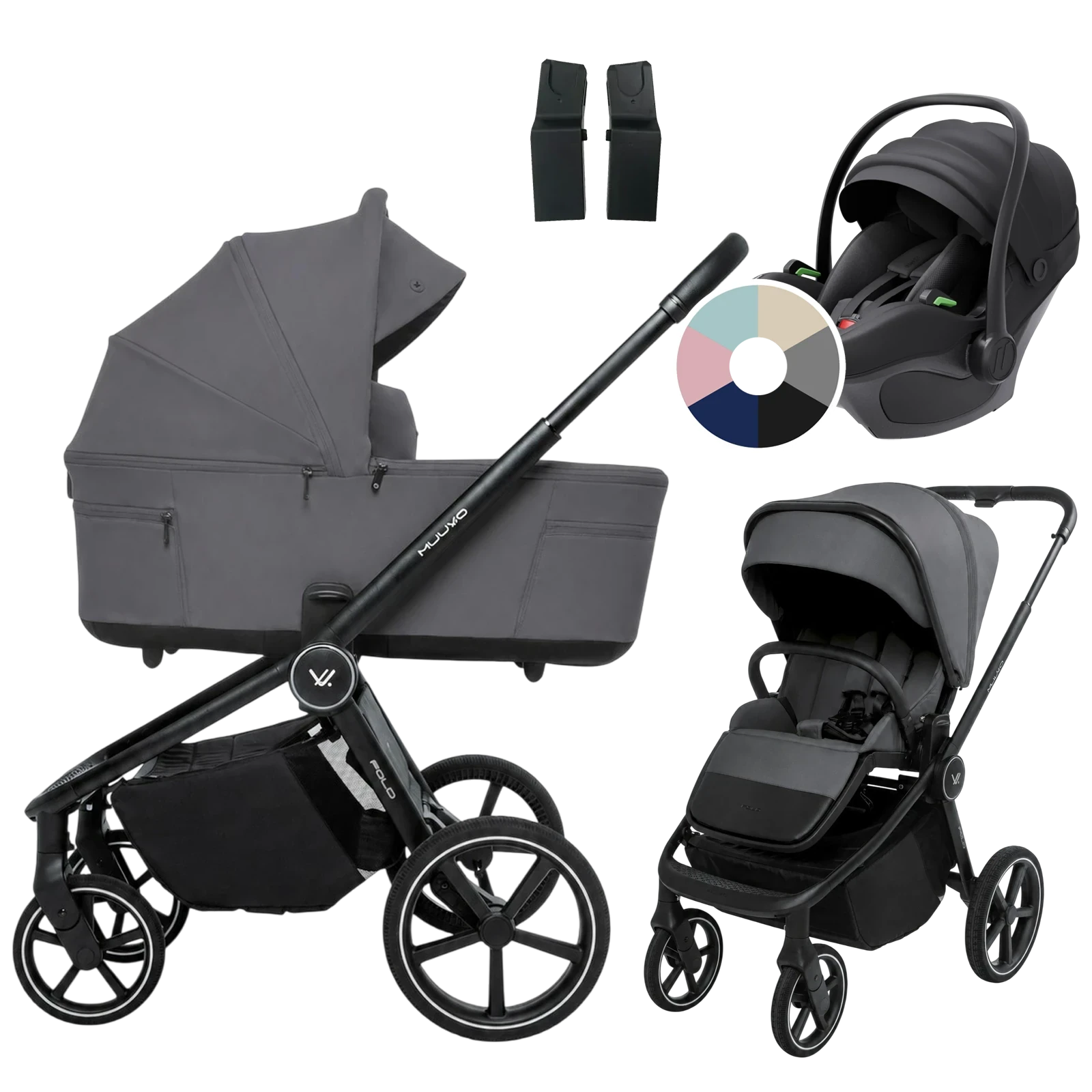 Muuvo Fold + Avionaut Pixel 3 + GRATIS - 3w1 | Iron Graphite