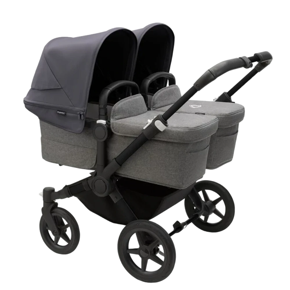 Bugaboo Donkey 5 Twin | Black-Grey Melange-Stormy Blue