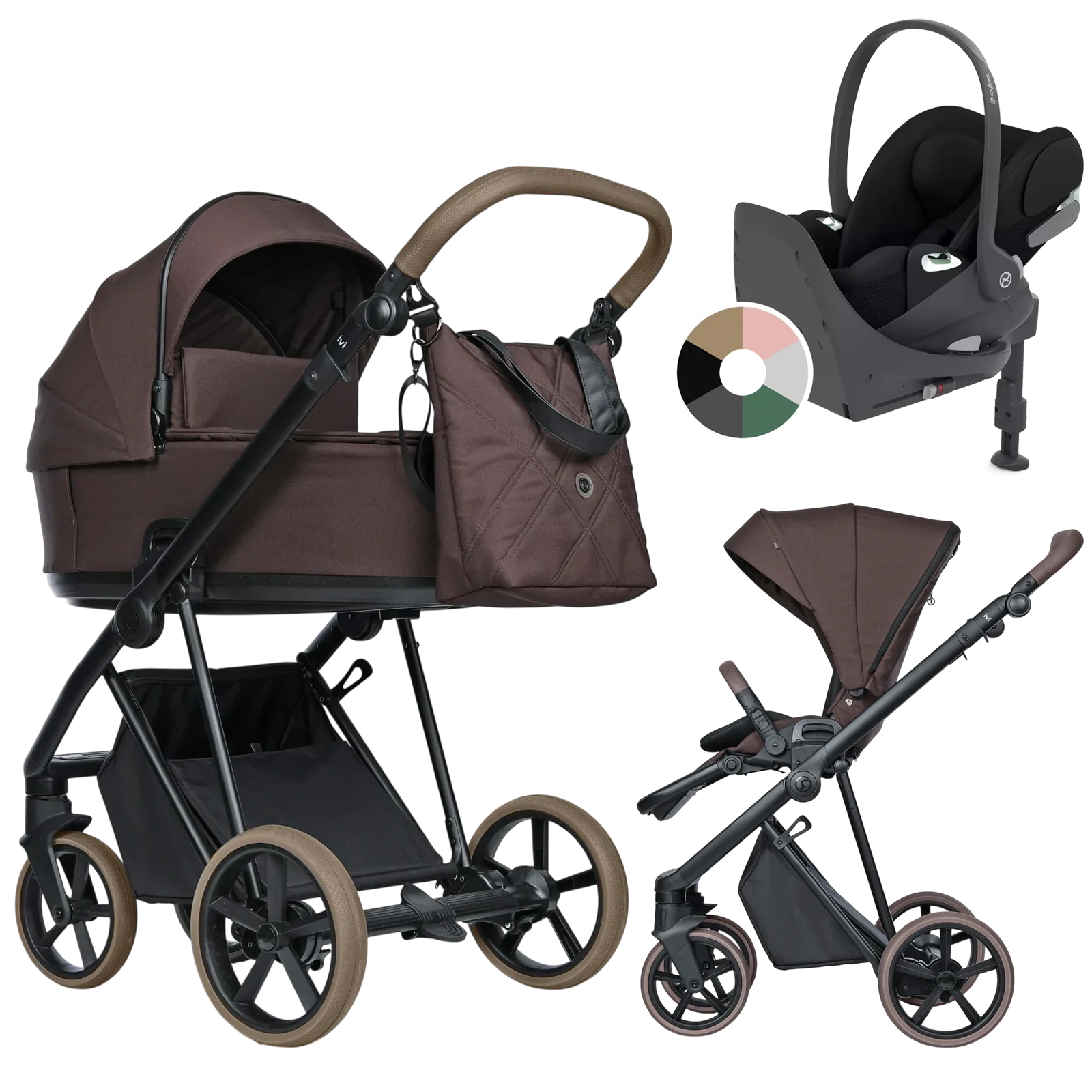 Roan Ivi 2.0 Vintage + Cybex Cloud T + baza T + GRATIS - 4w1 | Sweet Fig