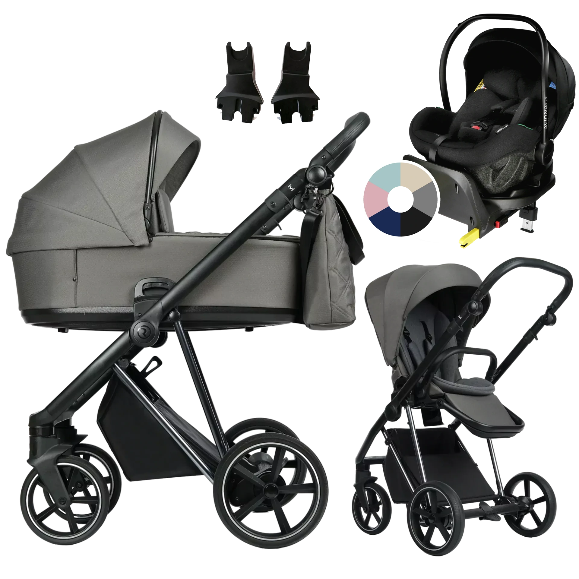 Roan Ivi 2.0 + Avionaut Pixel Pro 2.0 C + baza IQ Orbit +GRATIS - 4w1 | Taupe