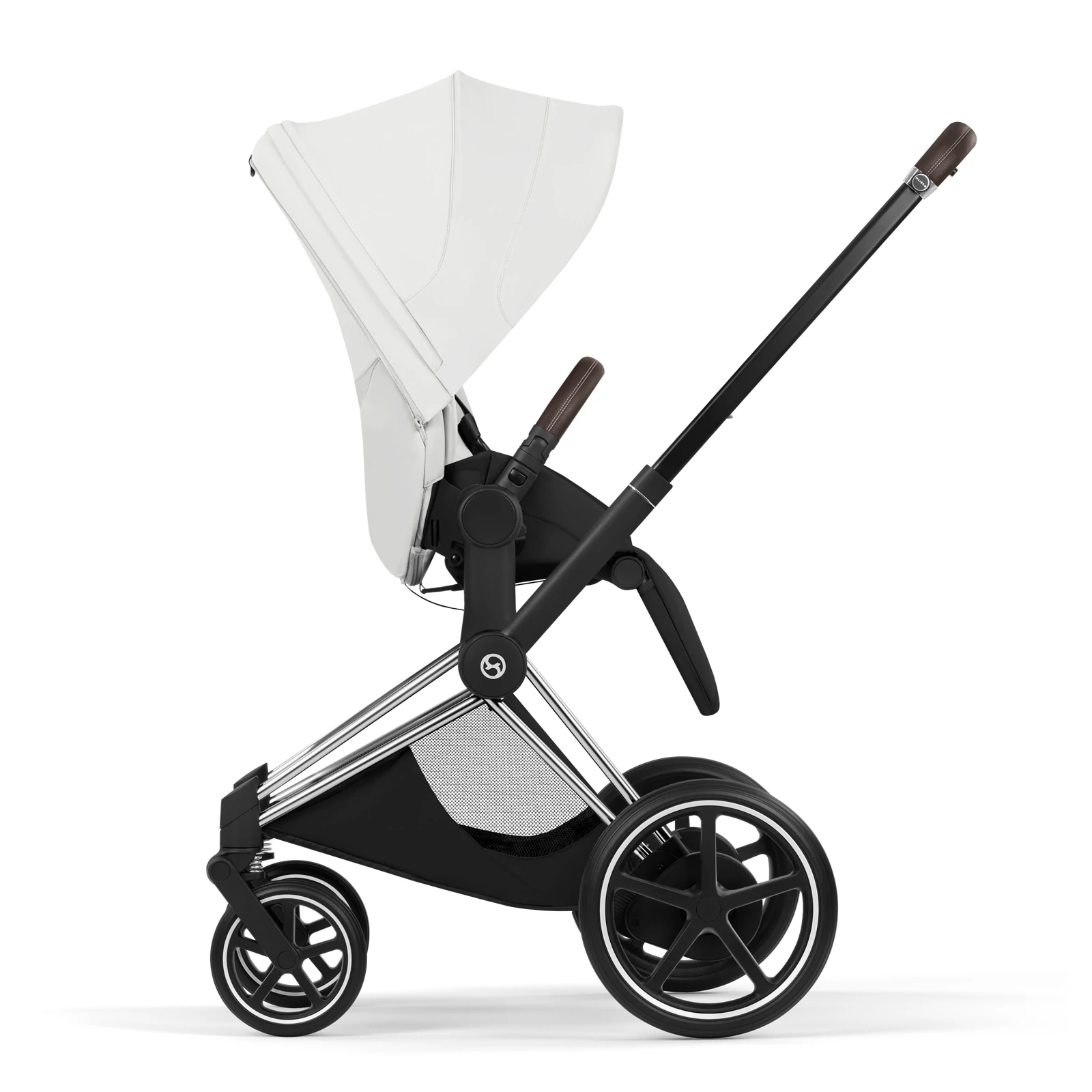 Cybex e-Priam 5.0 - wózek 2w1 | Off White - Chrome (Style)