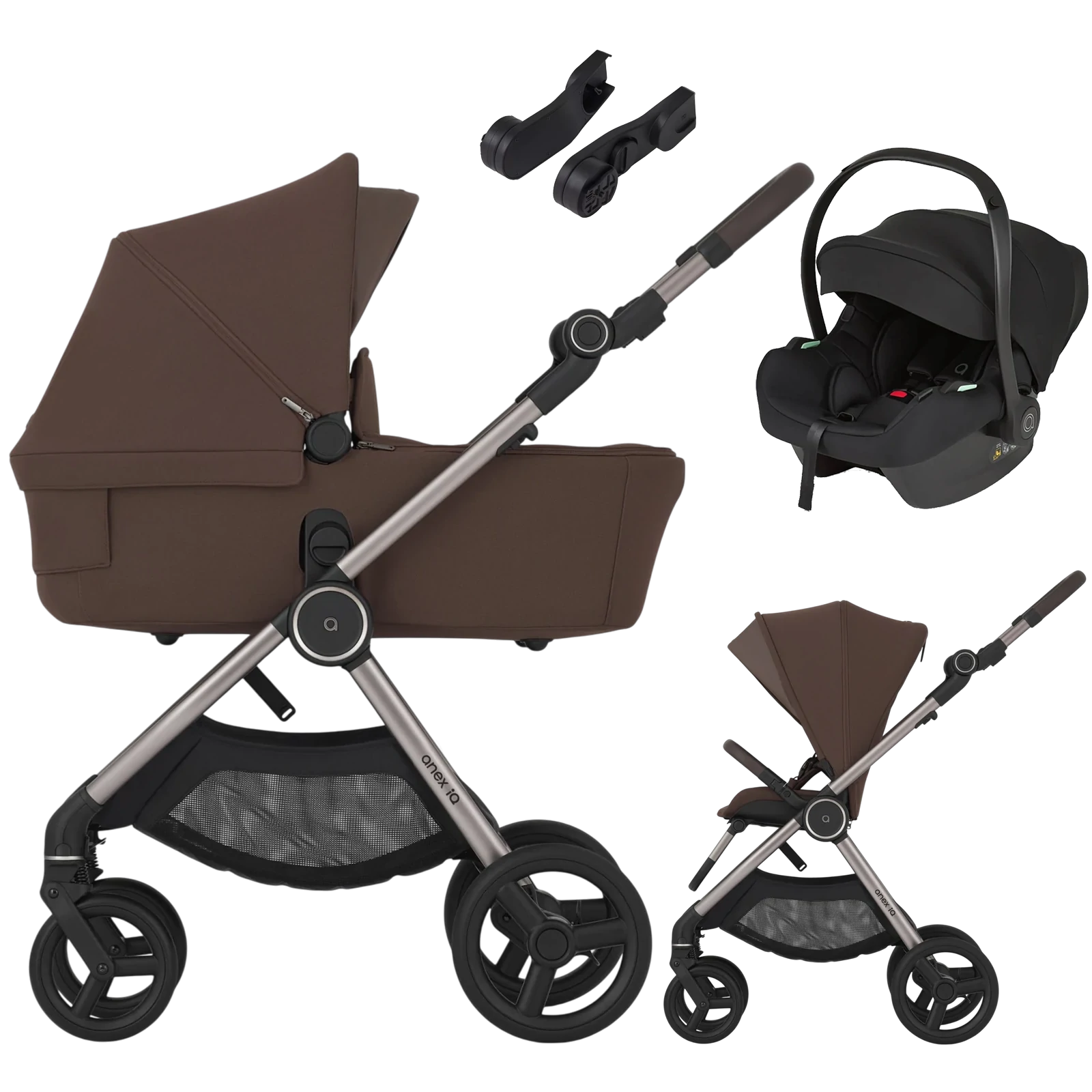 Anex IQ + Anex Cosmo +GRATIS - wózek 3w1 | Brew