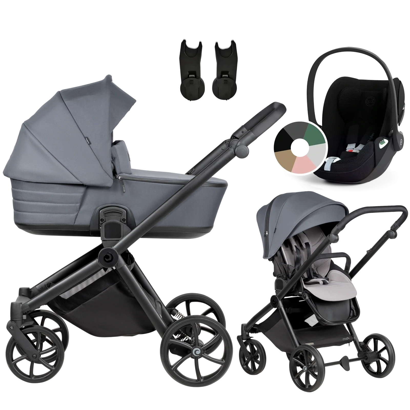 Tutis Mio 3 Plus + Cybex Cloud T i-Size + GRATIS - 3w1 | 103 Dark Grey