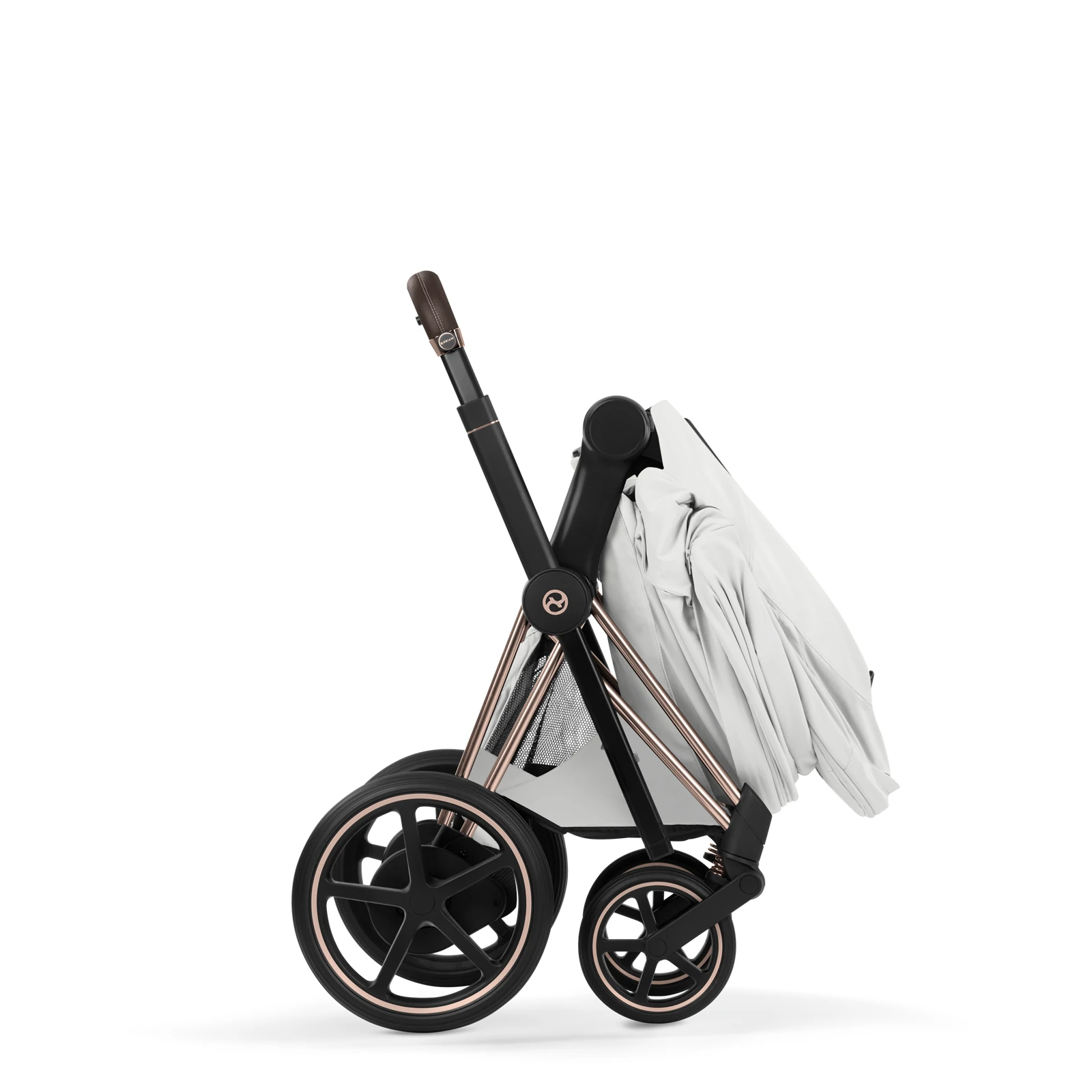 Cybex e-Priam 5.0 - wózek 2w1 | Off White - Rosegold (Style)