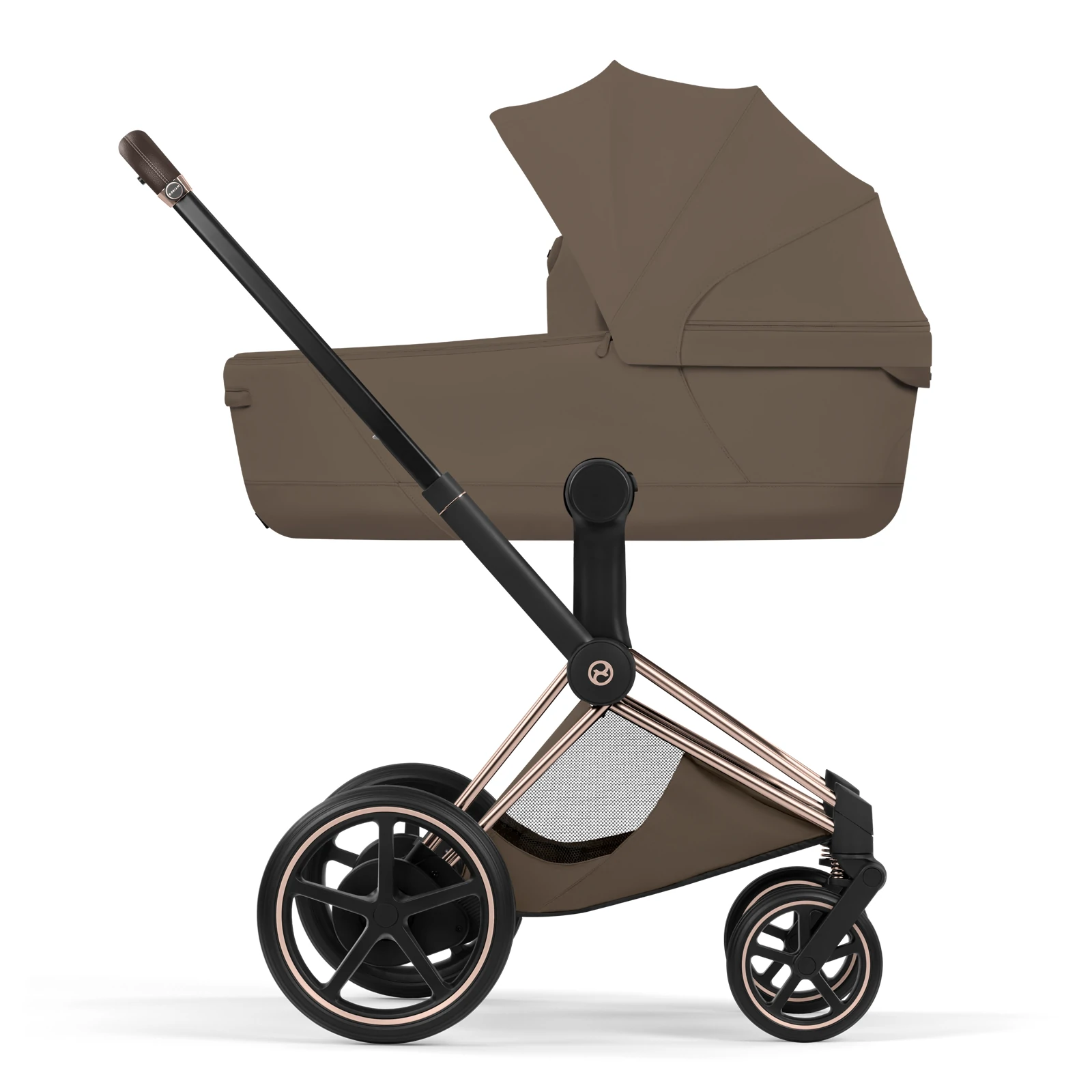 Cybex e-Priam 5.0 - wózek 2w1 | Coconut Brown - Rosegold (Style)