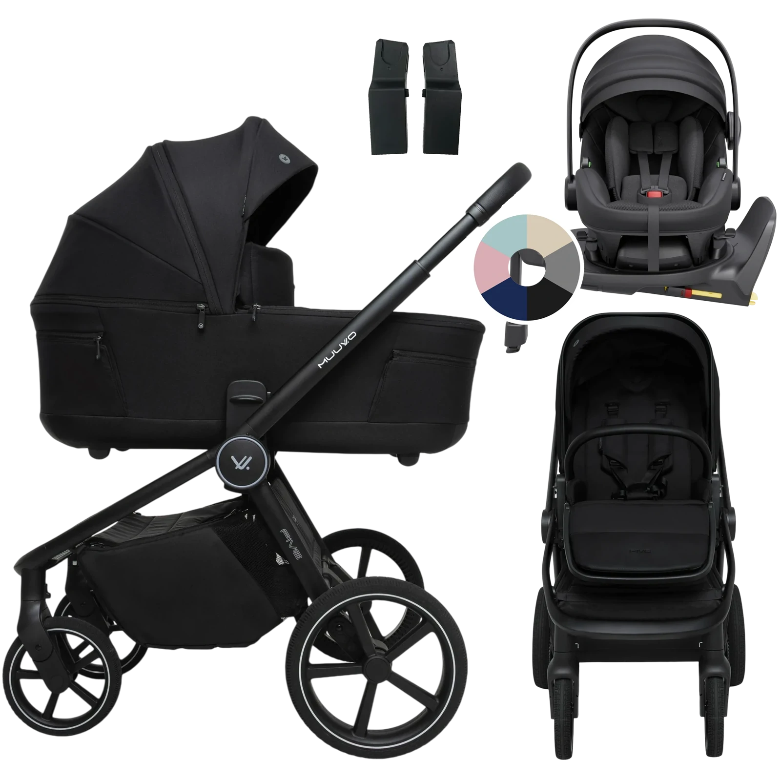 Muuvo Five + Avionaut Pixel 3 + baza IQ Orbit + GRATIS - 4w1 | Classic Black
