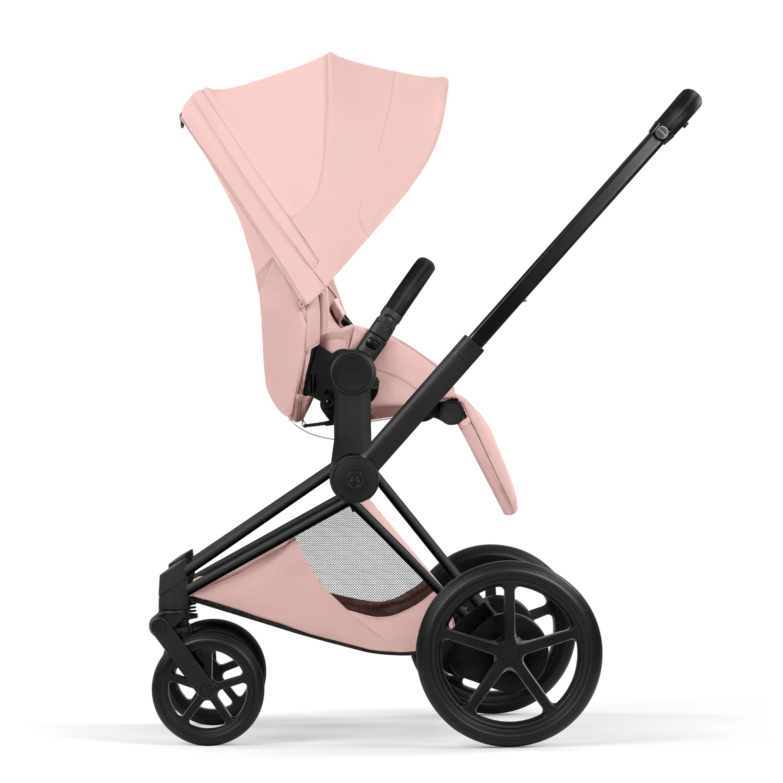 Cybex e-Priam 5.0 - wózek 2w1 | Peach Pink - Matt Black (Style)