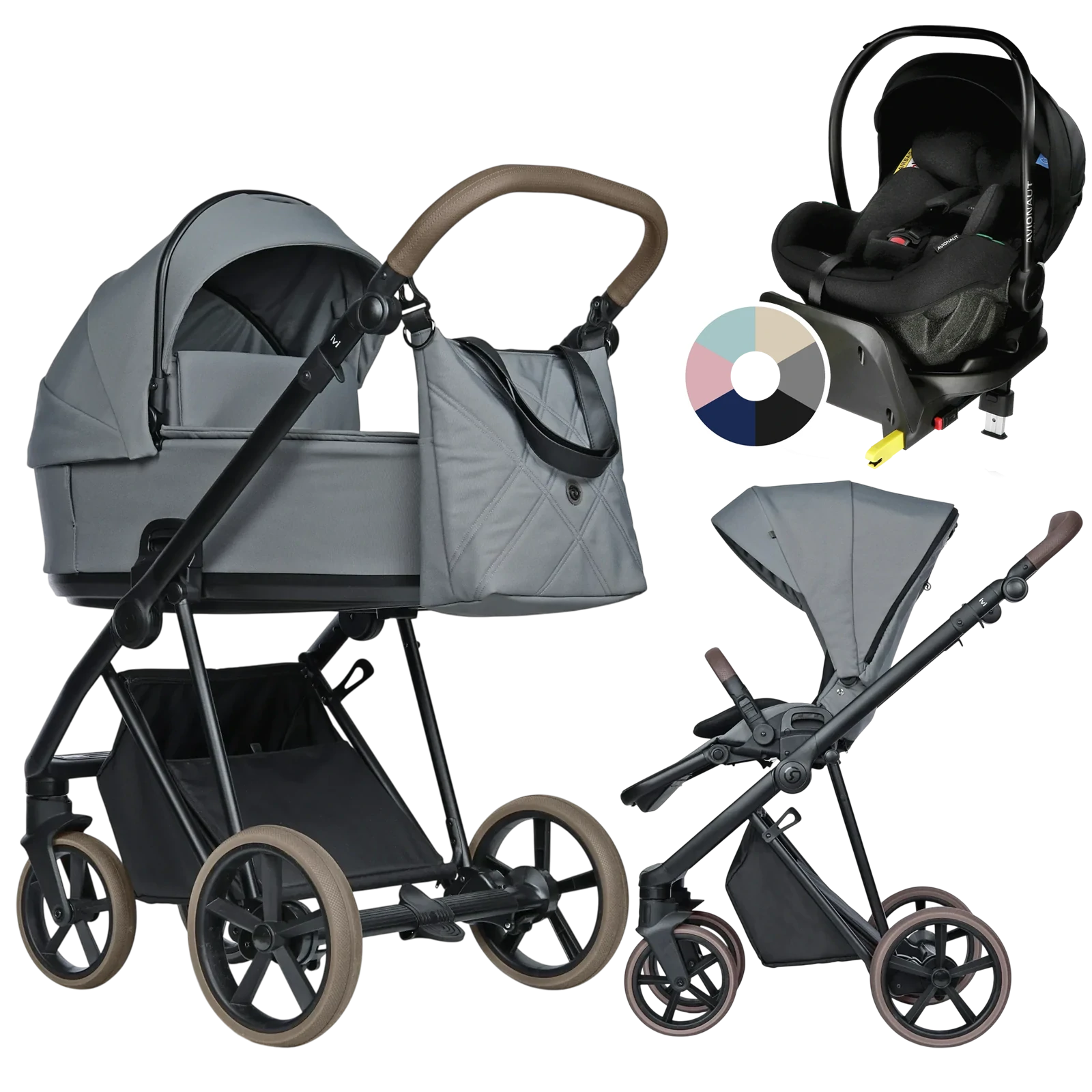 Roan Ivi 2.0 Vintage + Avionaut Pixel Pro 2.0 C + baza IQ Orbit + GRATIS - 4w1 | Blue Tea