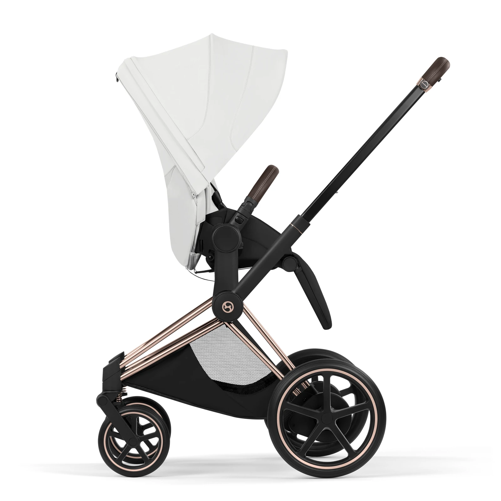 Cybex e-Priam 5.0 - wózek 2w1 | Off White - Rosegold (Style)