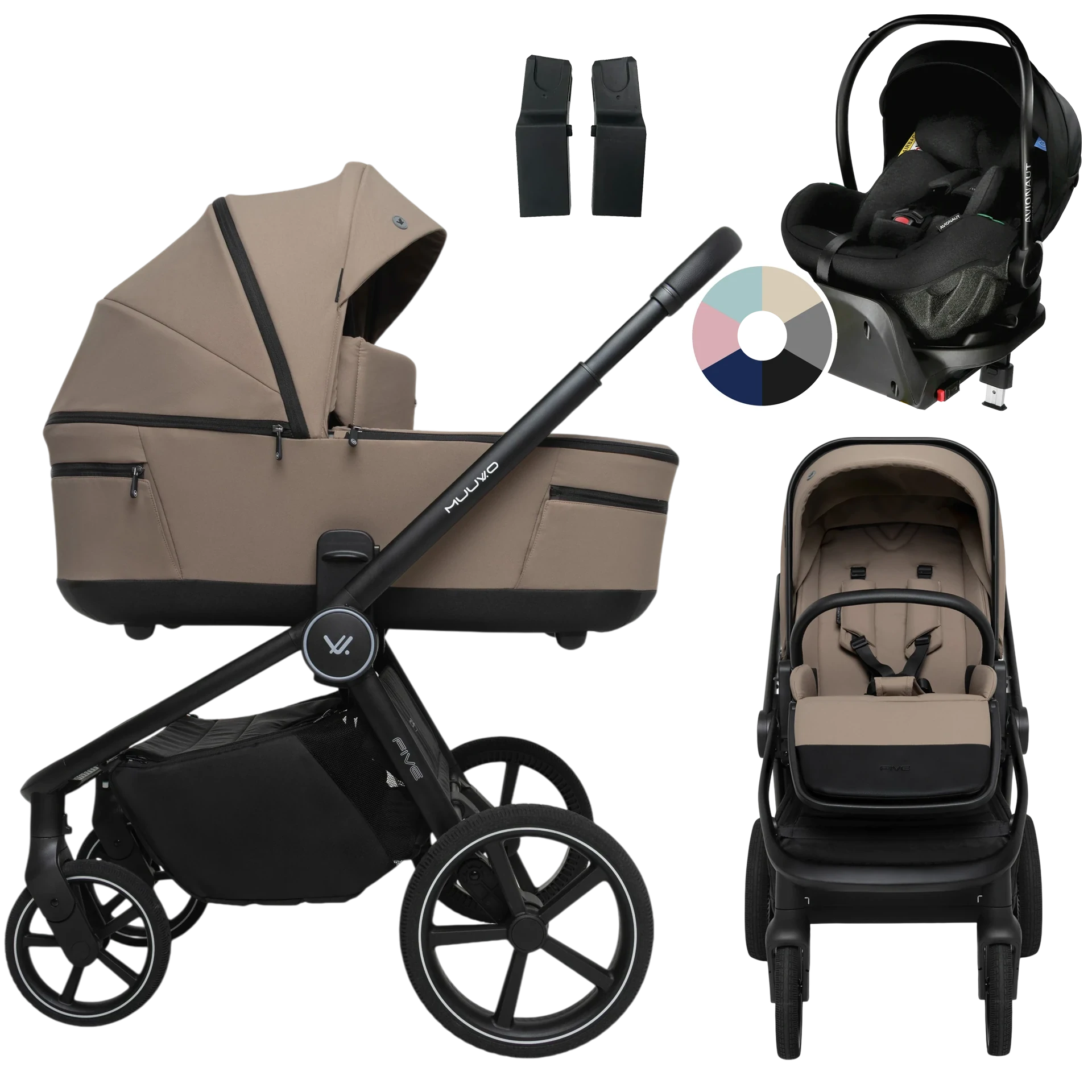 Muuvo Five + Avionaut Pixel Pro 2.0 C + baza IQ Orbit +GRATIS - 4w1 | Mokka