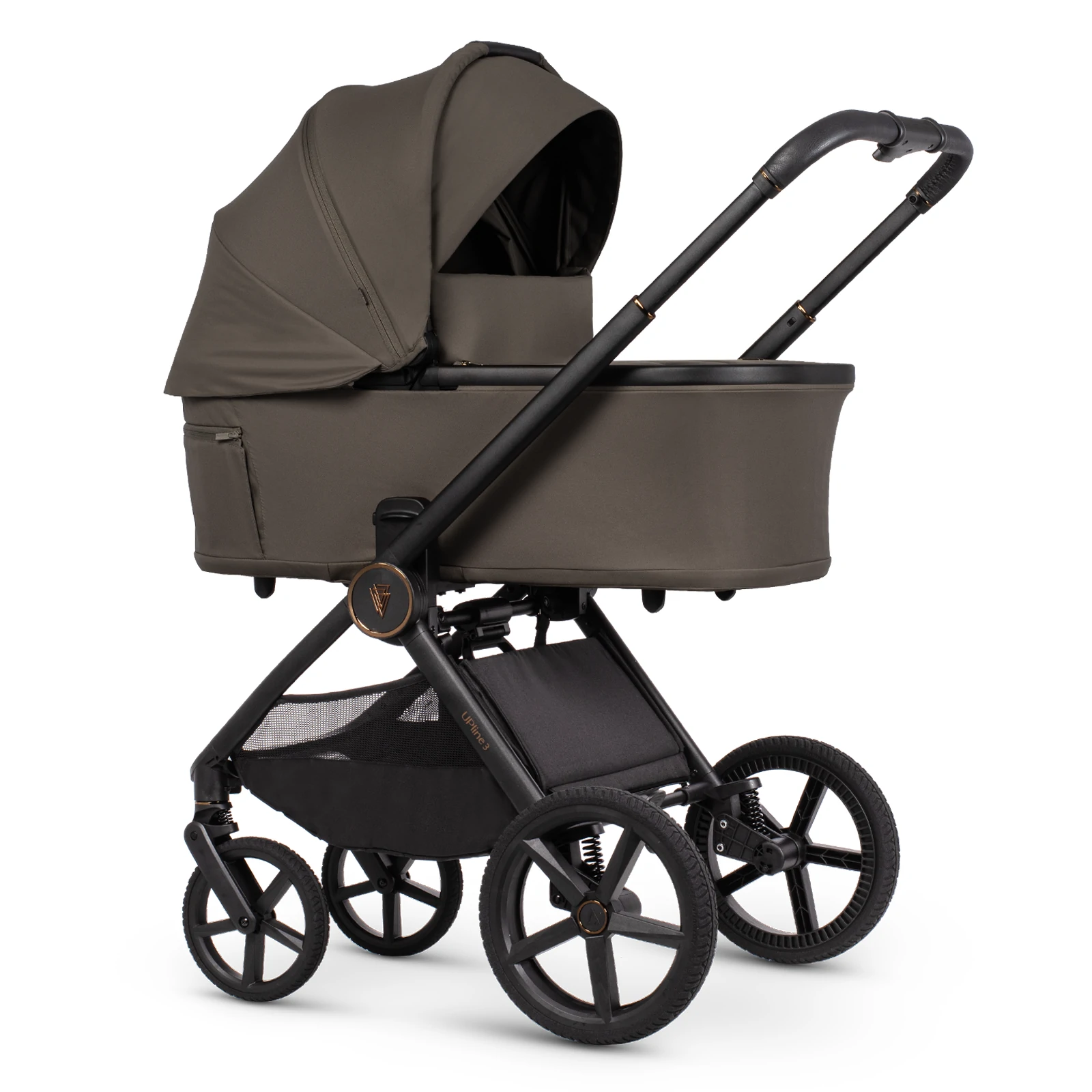 Venicci Upline 3 + Cybex Cloud T + baza T + AKCESORIA - 4w1 | Truffle