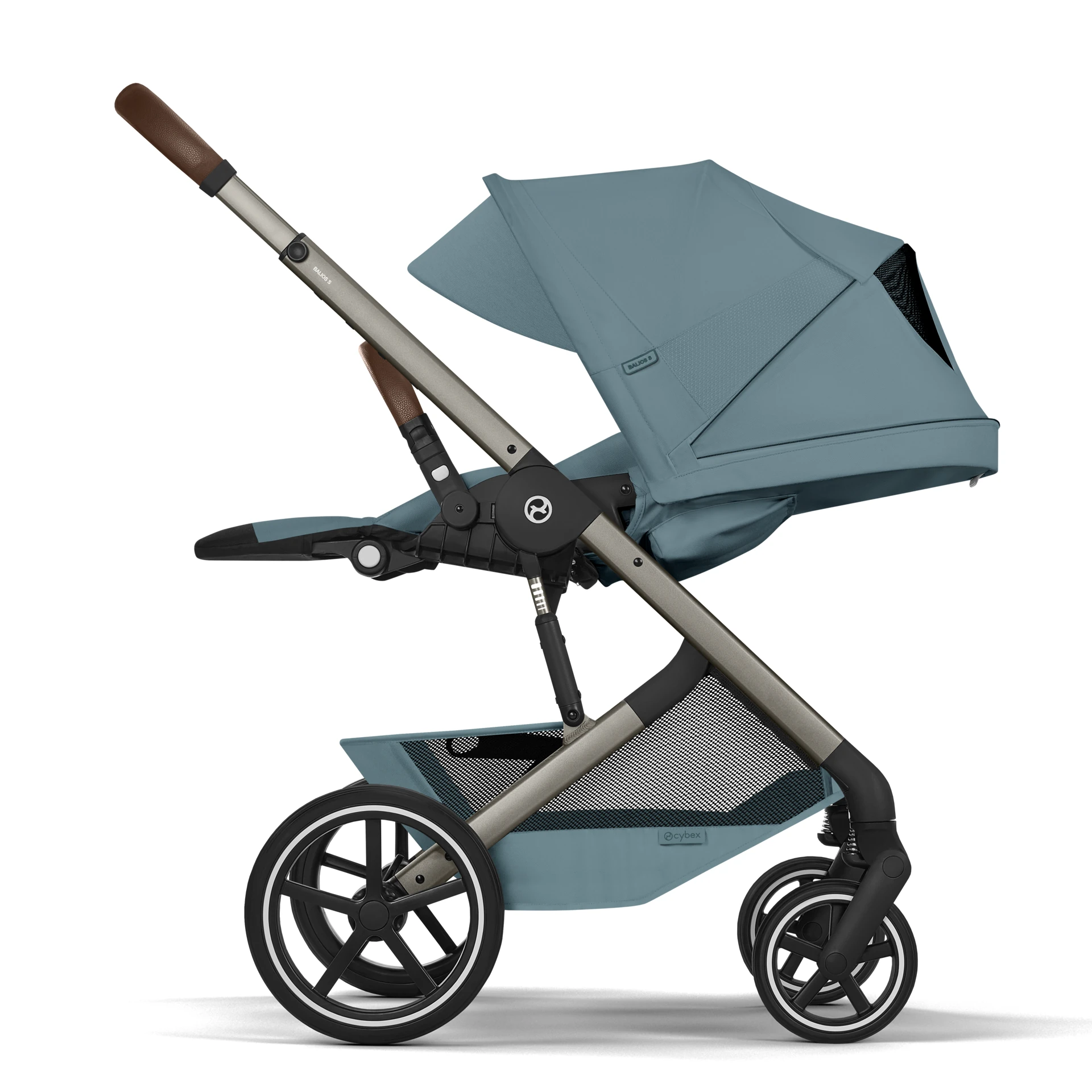 Cybex Balios S Lux Fold - 2w1 ze składaną gondolą | Stormy Blue