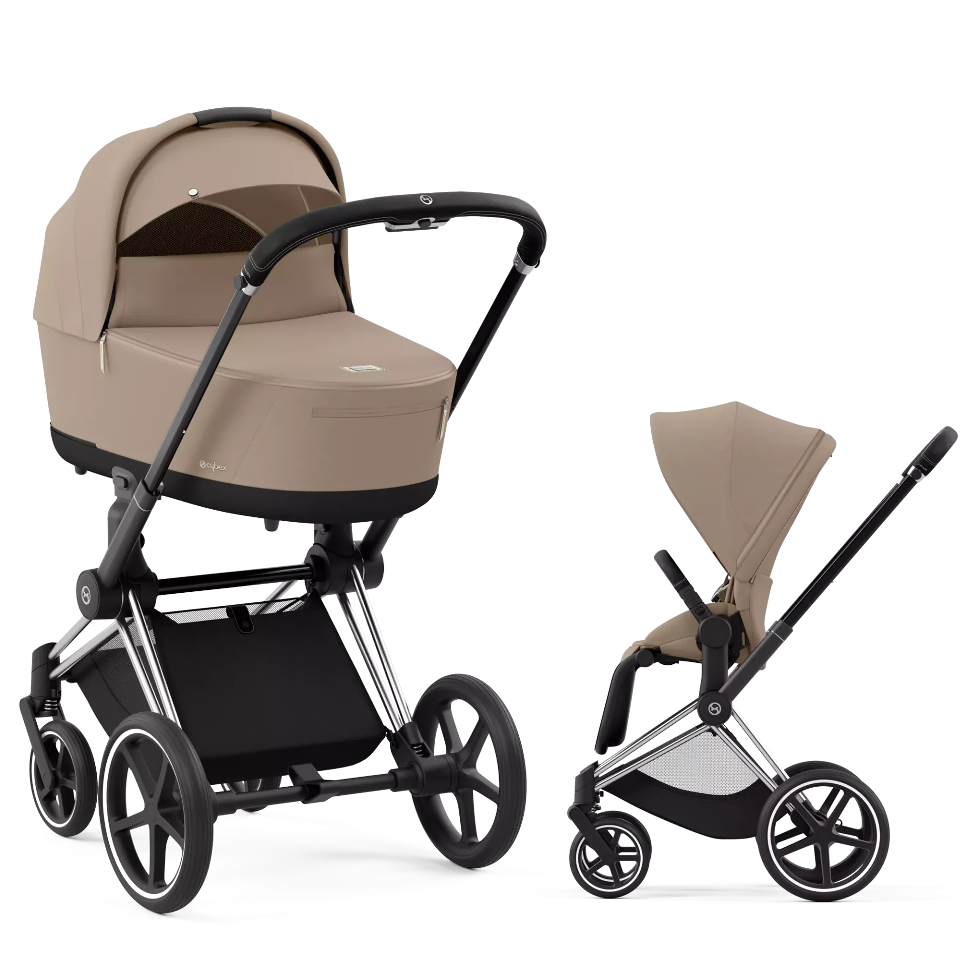 Cybex Priam 4.0 - 2w1 | Cozy Beige (Chrome Black Frame)