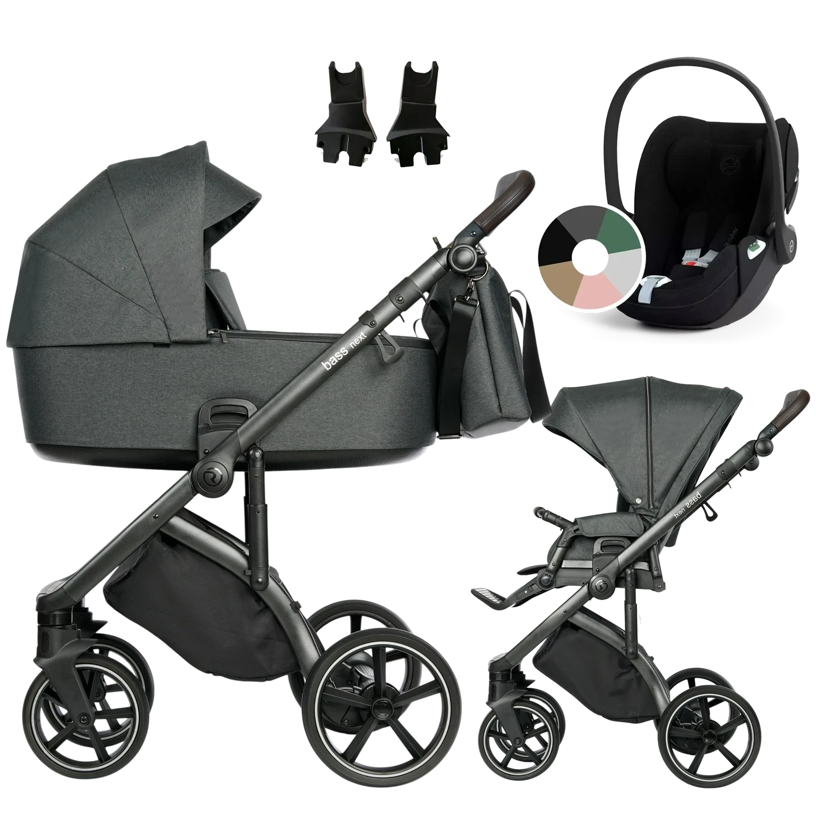 Roan Bass Next + Cybex Cloud T i-Size + GRATIS - 3w1 | Bottle Green