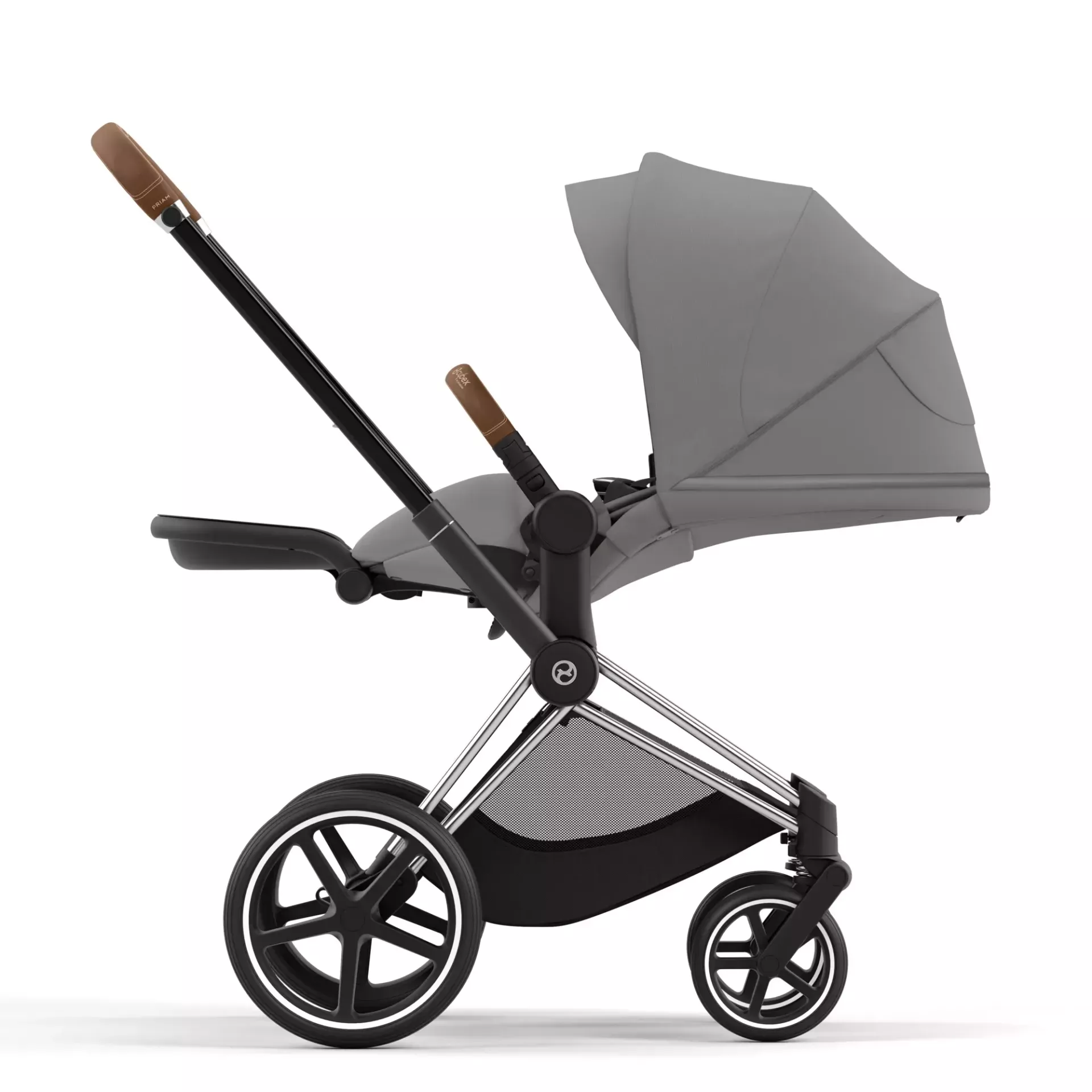 Cybex Priam 4.0 | Mirage Grey (Chrome Brown Frame) Cybex Priam 4.0 | Mirage Grey (Chrome Brown Frame)