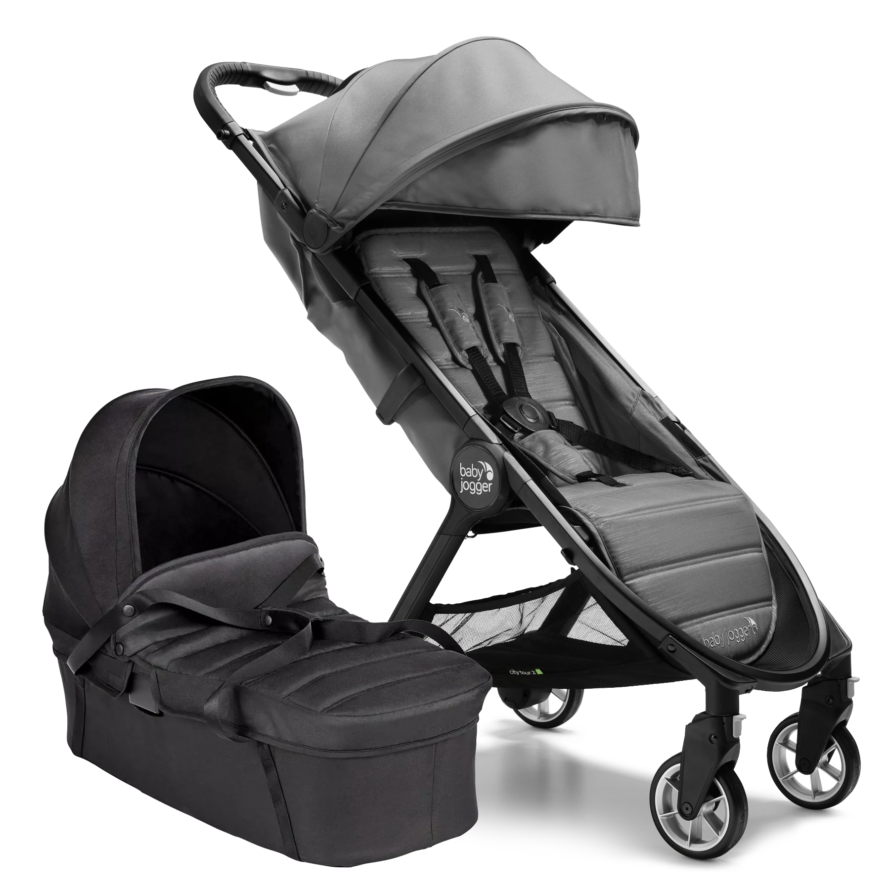 Baby Jogger City Tour 2 +pałąk GRATIS - 2w1 | Shadow Grey