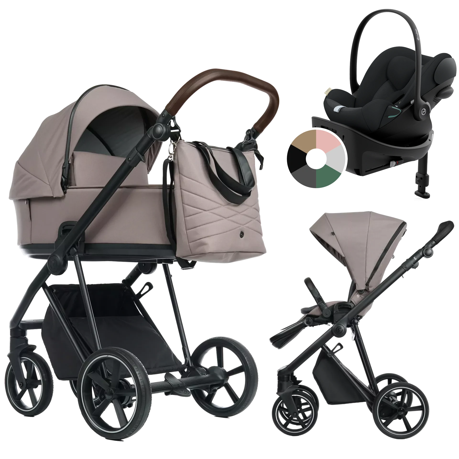 Roan Ivi 2.0 + Cybex Cloud G + baza G +GRATIS - 4w1 | Cocoa