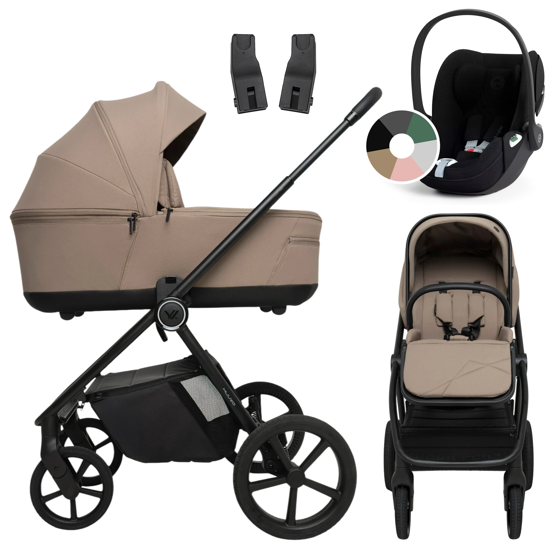 Muuvo One + Cybex Cloud T i-Size +GRATIS - 3w1 | Praline